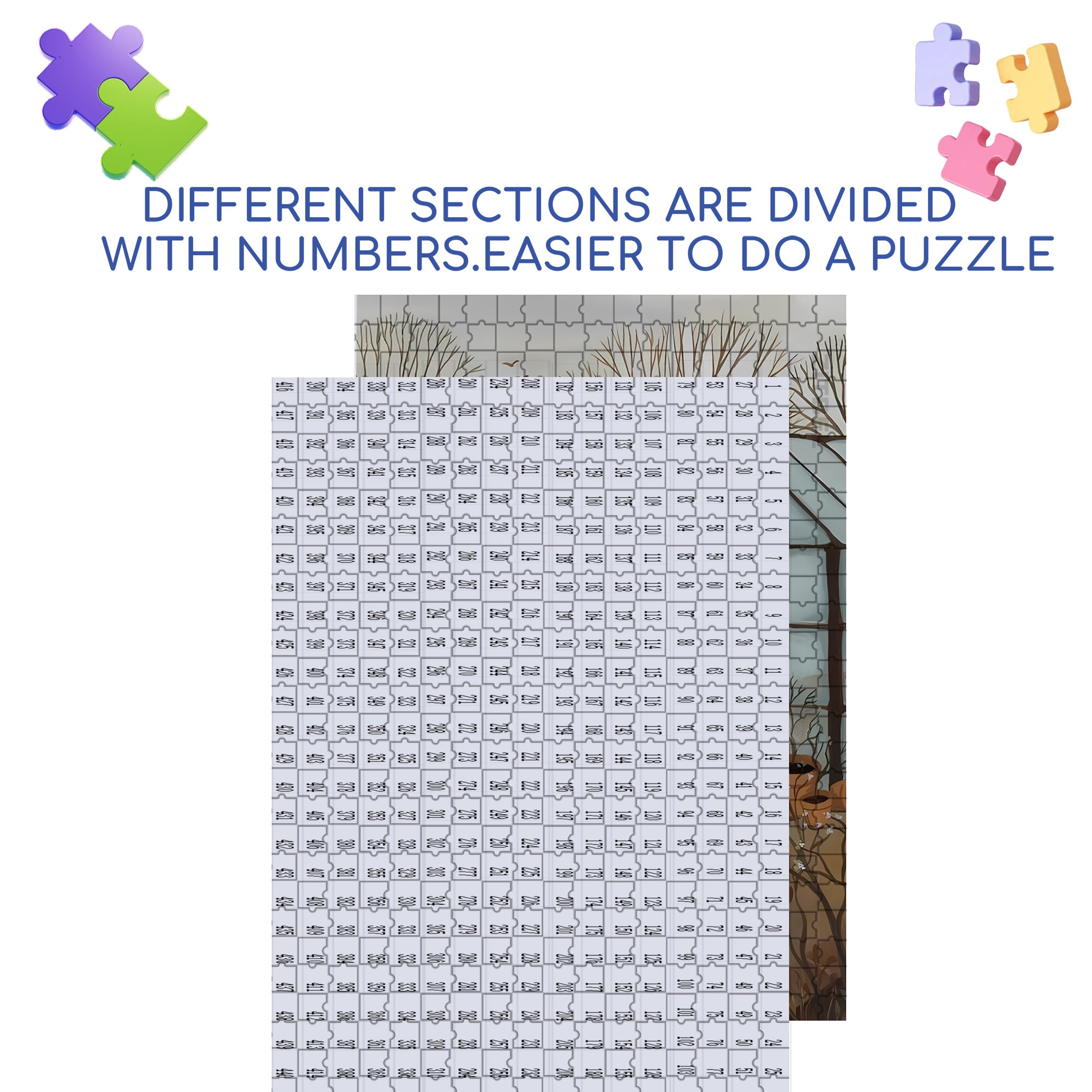 Little Assistant 500pcs/1000pcs Jigsaw Puzzle, Scratch-Resistant, Interactive Family Game & Brain-Boosting DIY Decor, Perfect for Halloween, Christmas & New Year Gifts, Family Puzzle Game