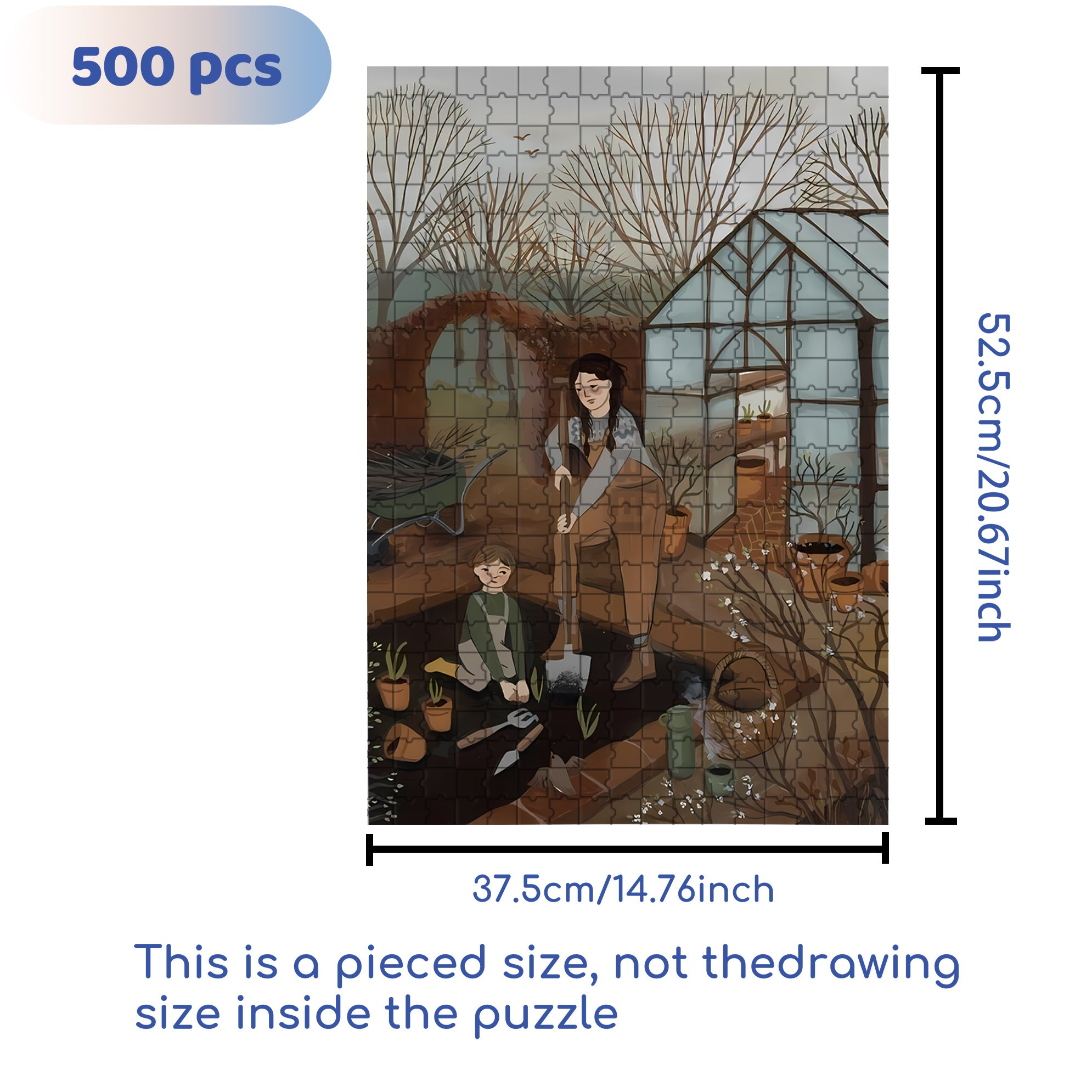 Little Assistant 500pcs/1000pcs Jigsaw Puzzle, Scratch-Resistant, Interactive Family Game & Brain-Boosting DIY Decor, Perfect for Halloween, Christmas & New Year Gifts, Family Puzzle Game