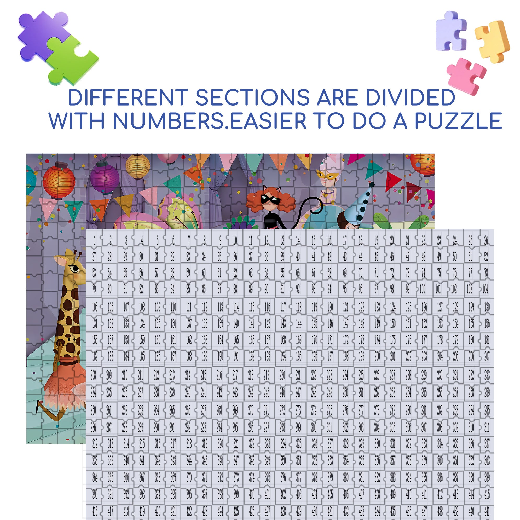 Masquerade 500pcs/1000pcs Jigsaw Puzzle, Scratch-Resistant, Interactive Family Game & Brain-Boosting DIY Decor, Perfect for Halloween, Christmas & New Year Gifts, Family Puzzle Game