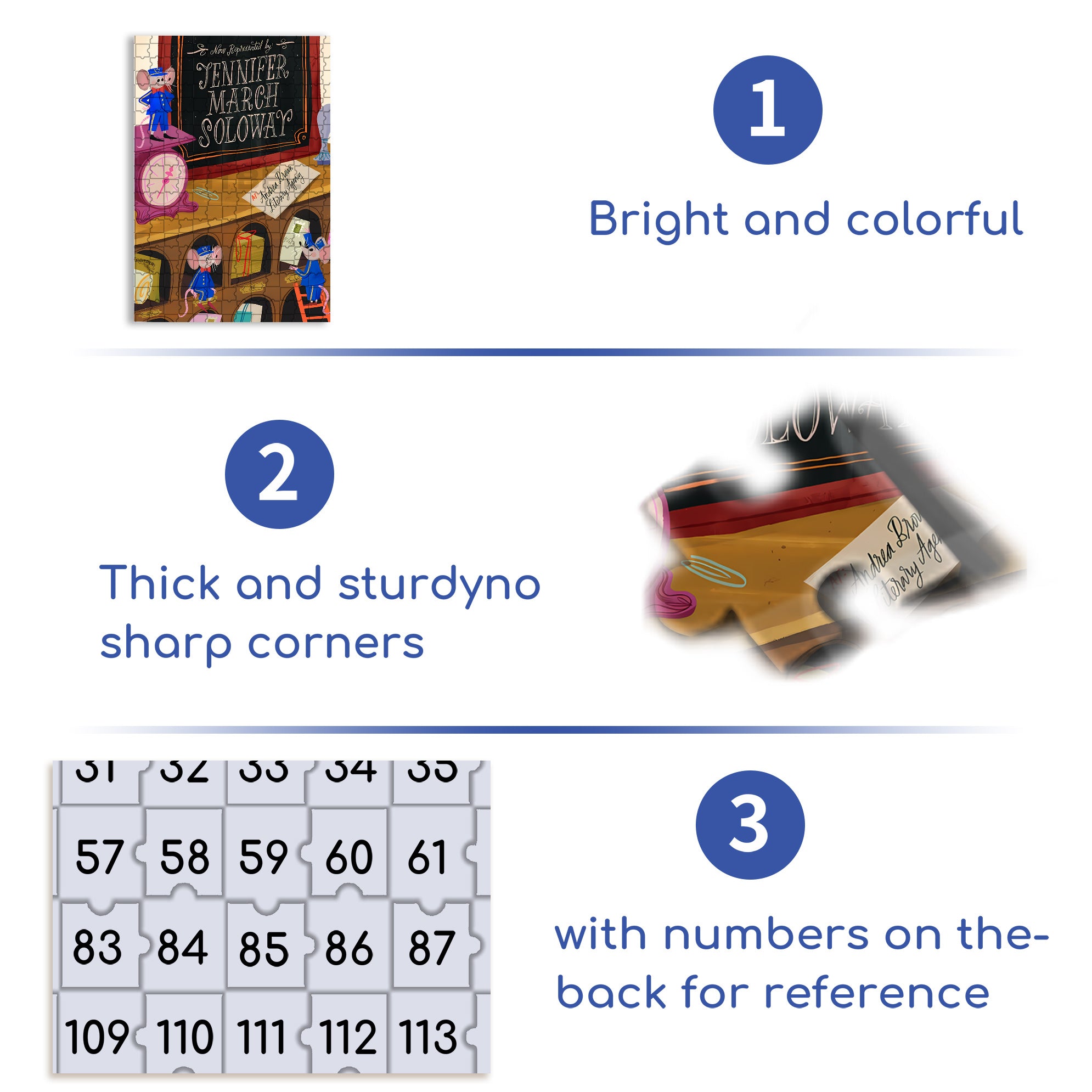 Mouse Postman 500pcs/1000pcs Jigsaw Puzzle, Scratch-Resistant, Interactive Family Game & Brain-Boosting DIY Decor, Perfect for Halloween, Christmas & New Year Gifts, Family Puzzle Game