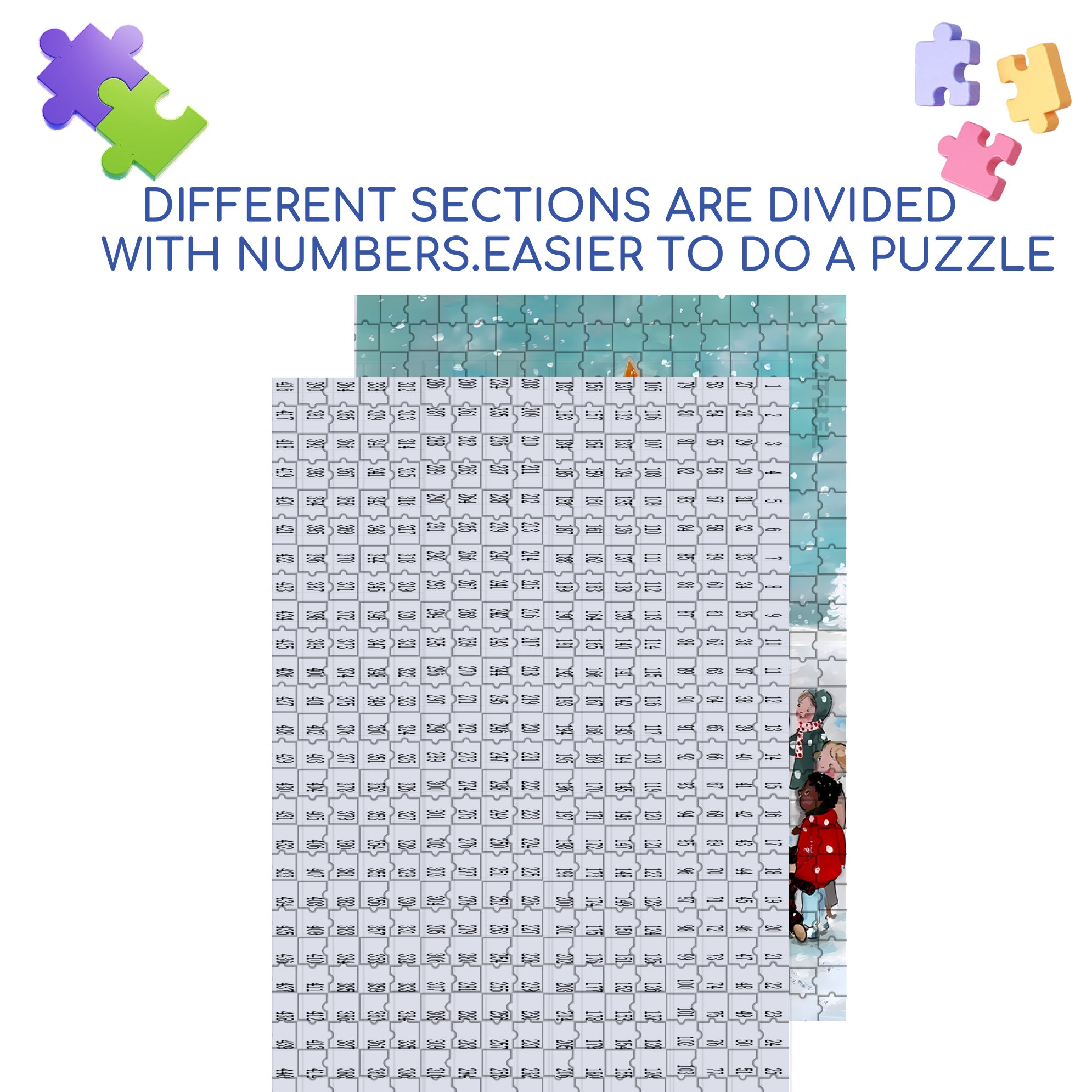 Onlookers 500pcs/1000pcs Jigsaw Puzzle, Scratch-Resistant, Interactive Family Game & Brain-Boosting DIY Decor, Perfect for Halloween, Christmas & New Year Gifts, Family Puzzle Game