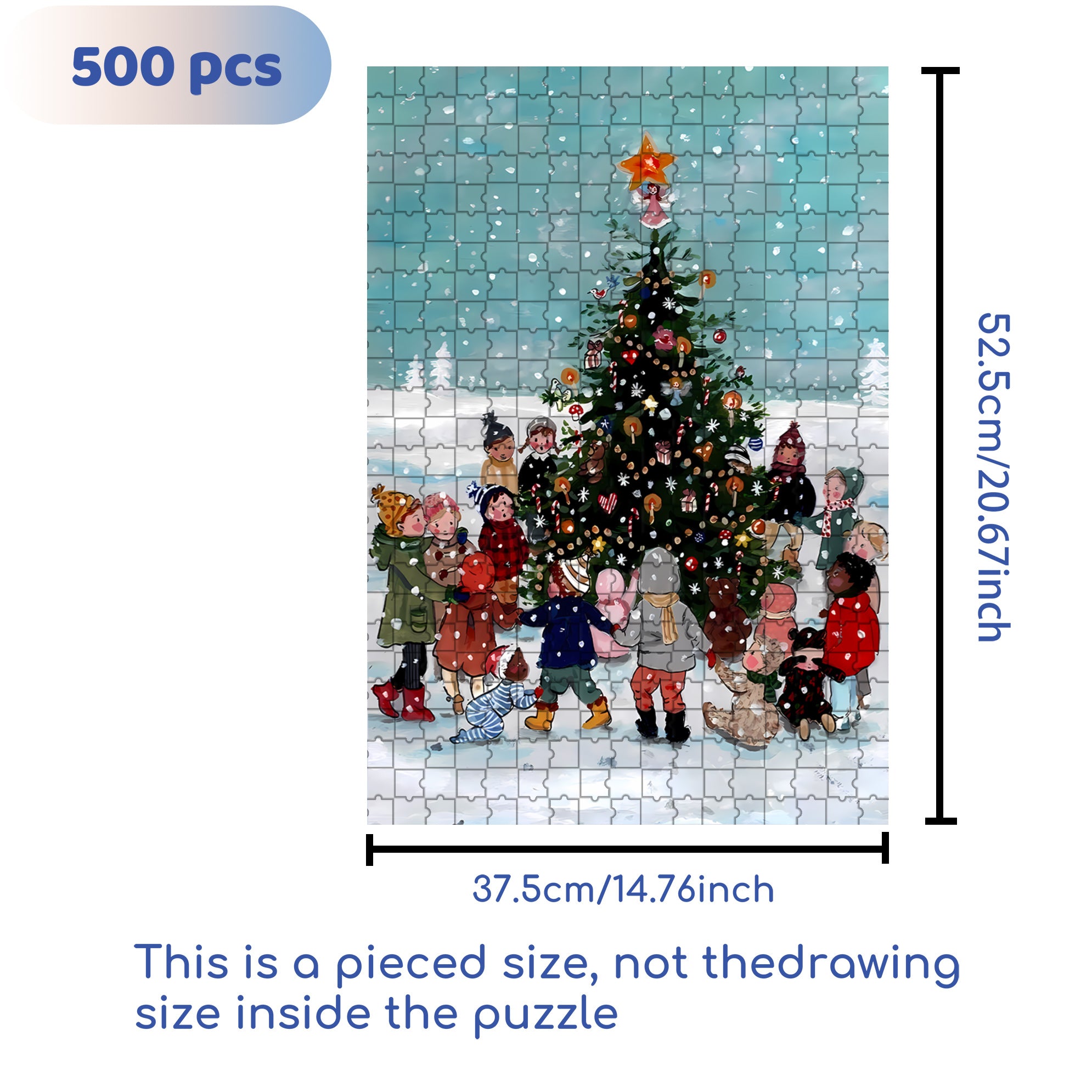 Onlookers 500pcs/1000pcs Jigsaw Puzzle, Scratch-Resistant, Interactive Family Game & Brain-Boosting DIY Decor, Perfect for Halloween, Christmas & New Year Gifts, Family Puzzle Game