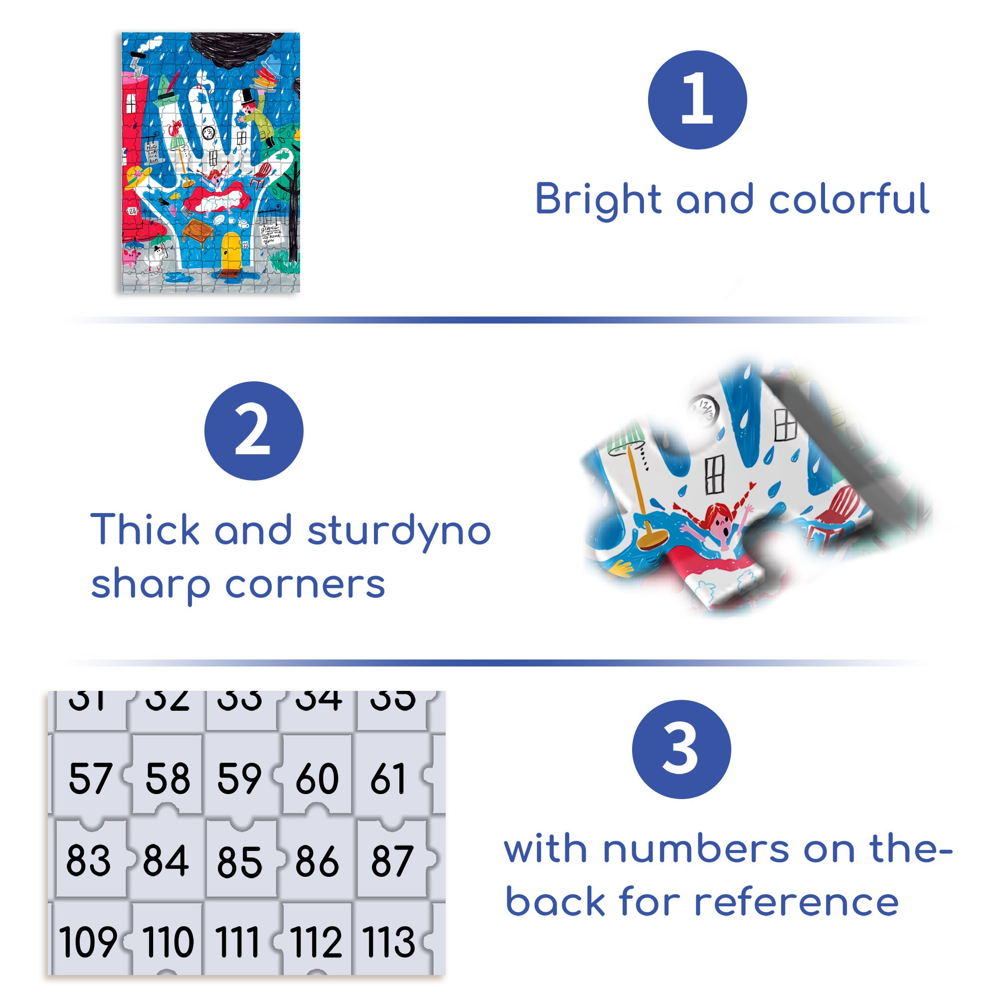 Oops! 500pcs/1000pcs Jigsaw Puzzle, Scratch-Resistant, Interactive Family Game & Brain-Boosting DIY Decor, Perfect for Halloween, Christmas & New Year Gifts, Family Puzzle Game