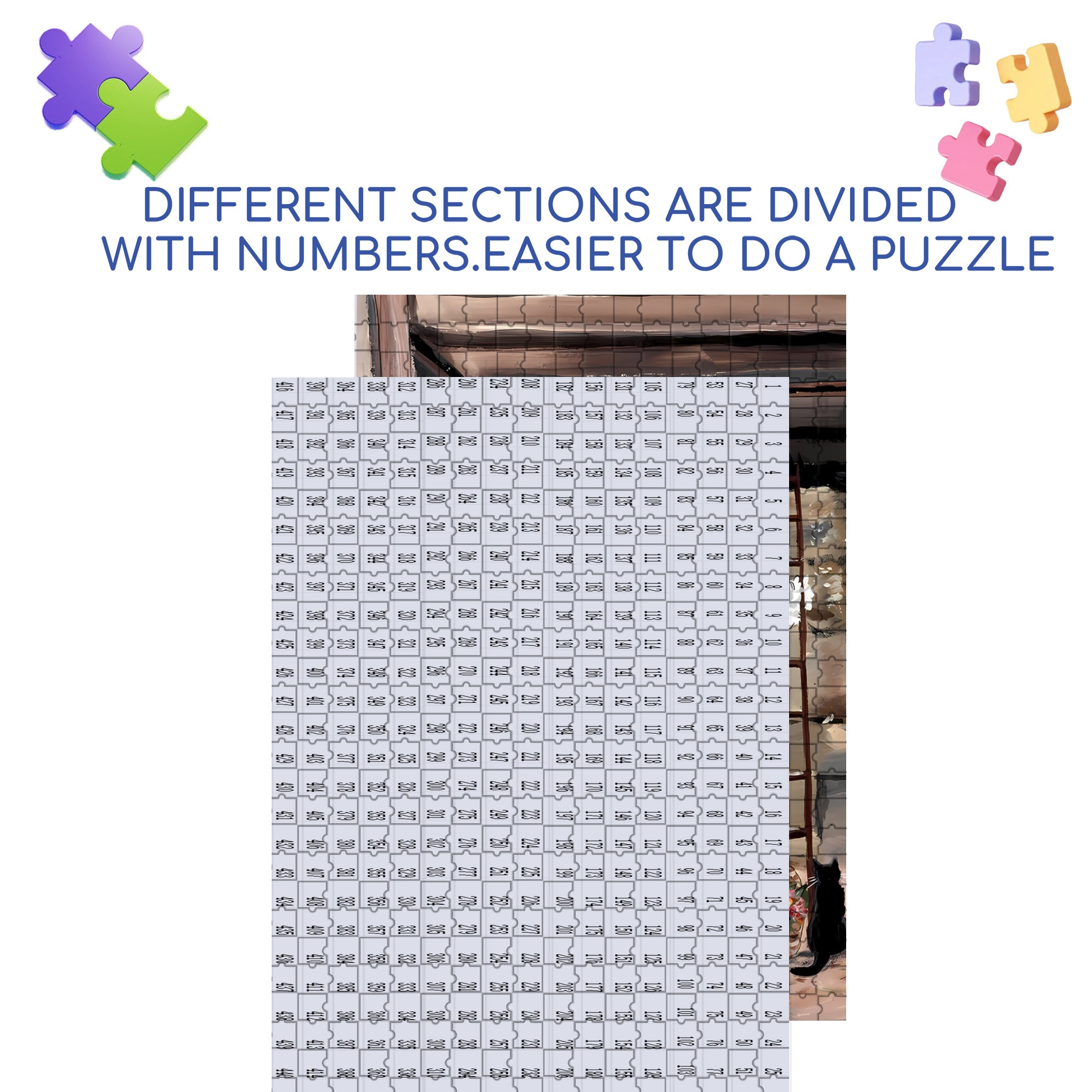 Pearl 500pcs/1000pcs Jigsaw Puzzle, Scratch-Resistant, Interactive Family Game & Brain-Boosting DIY Decor, Perfect for Halloween, Christmas & New Year Gifts, Family Puzzle Game