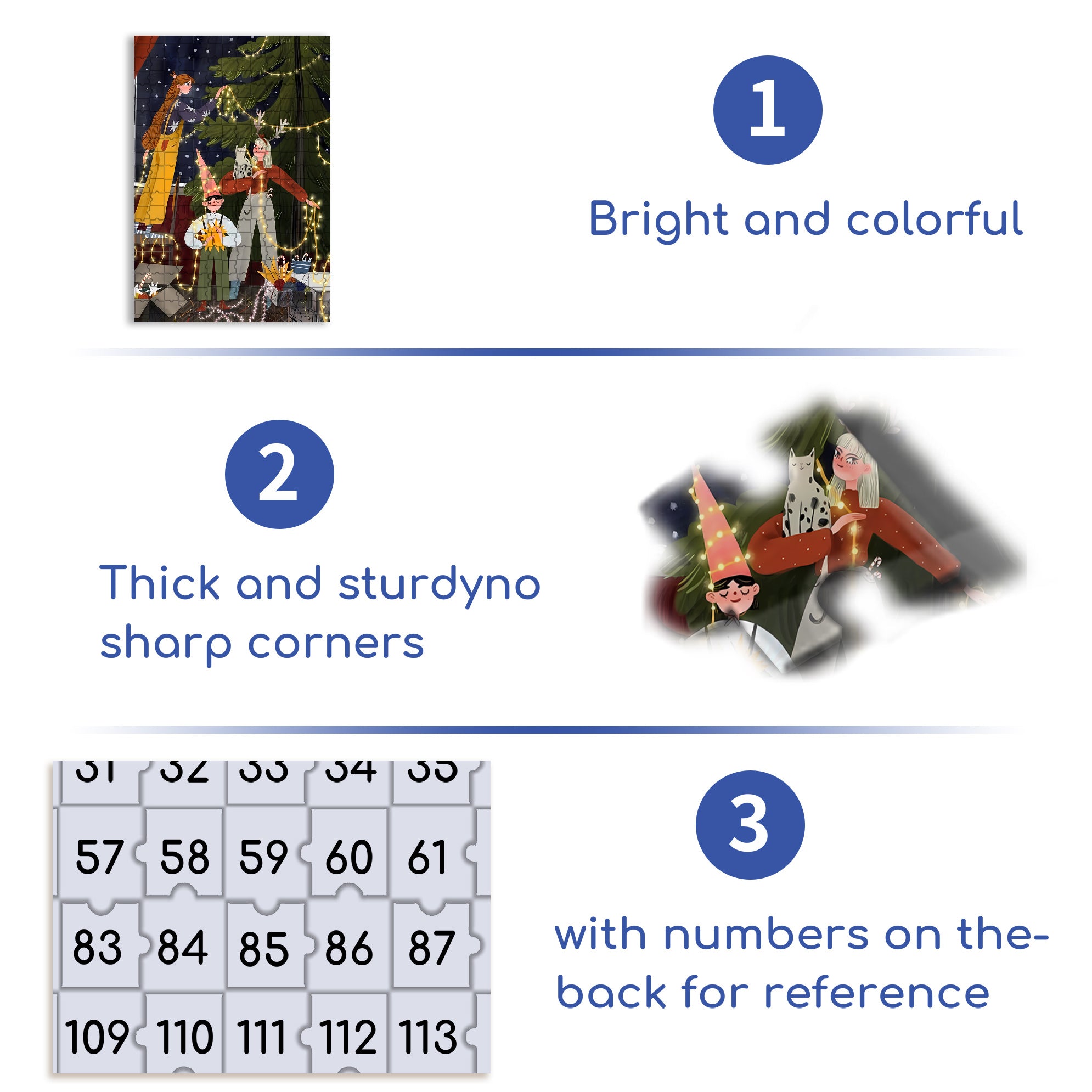 Preparations Before Christmas 500pcs/1000pcs Jigsaw Puzzle, Scratch-Resistant, Interactive Family Game & Brain-Boosting DIY Decor, Perfect for Halloween, Christmas & New Year Gifts, Family Puzzle Game