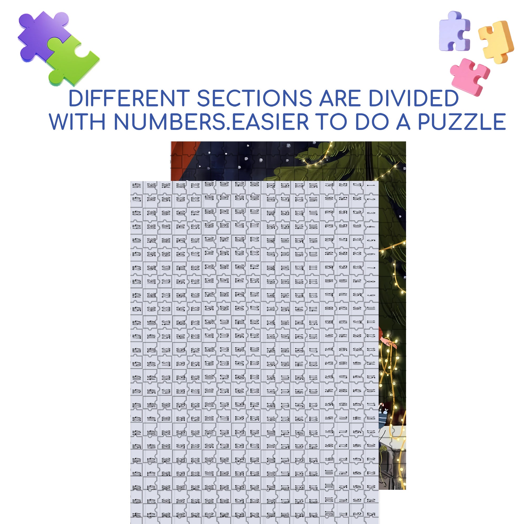 Preparations Before Christmas 500pcs/1000pcs Jigsaw Puzzle, Scratch-Resistant, Interactive Family Game & Brain-Boosting DIY Decor, Perfect for Halloween, Christmas & New Year Gifts, Family Puzzle Game