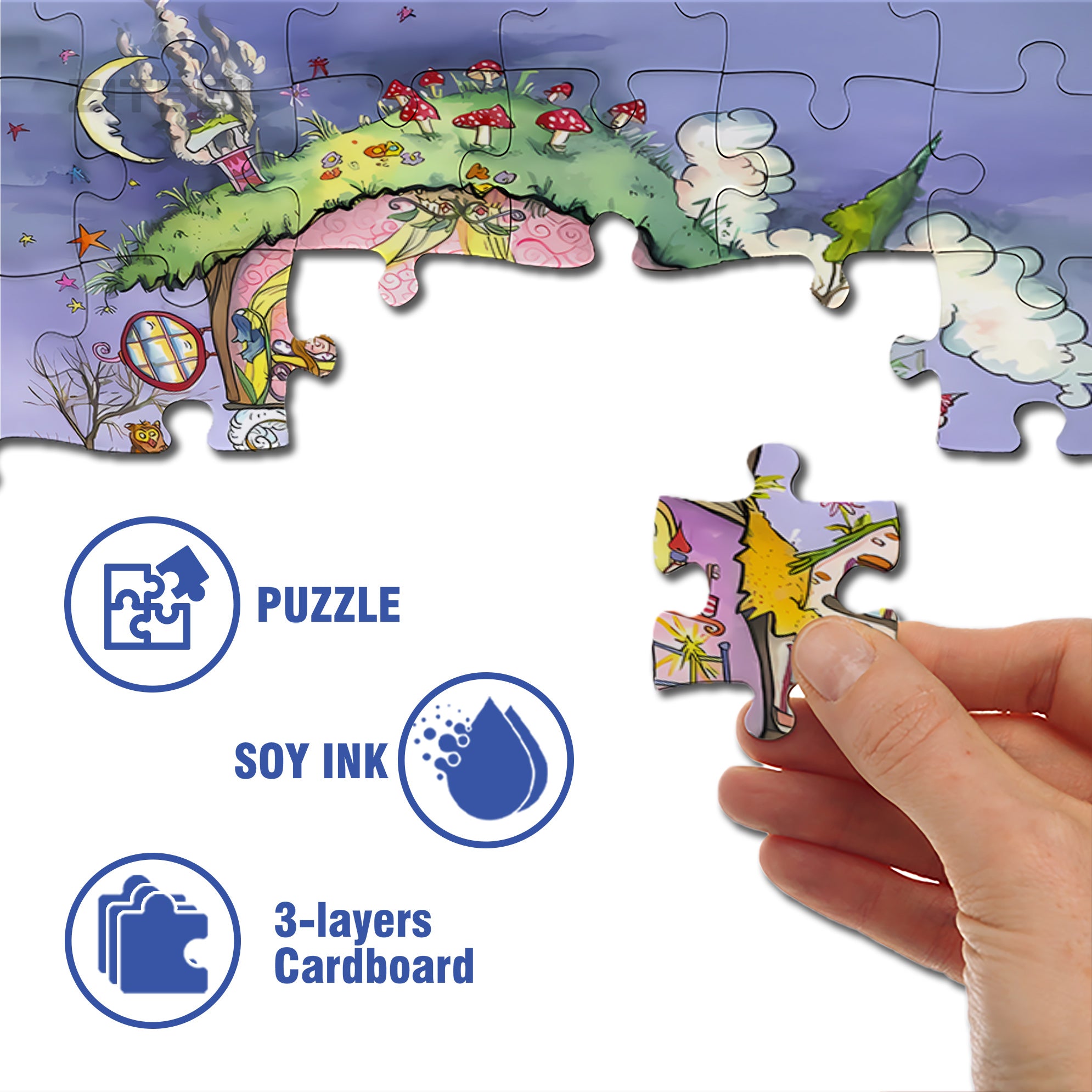 Rising From The Ground 500pcs/1000pcs Jigsaw Puzzle, Scratch-Resistant, Interactive Family Game & Brain-Boosting DIY Decor, Perfect for Halloween, Christmas & New Year Gifts, Family Puzzle Game