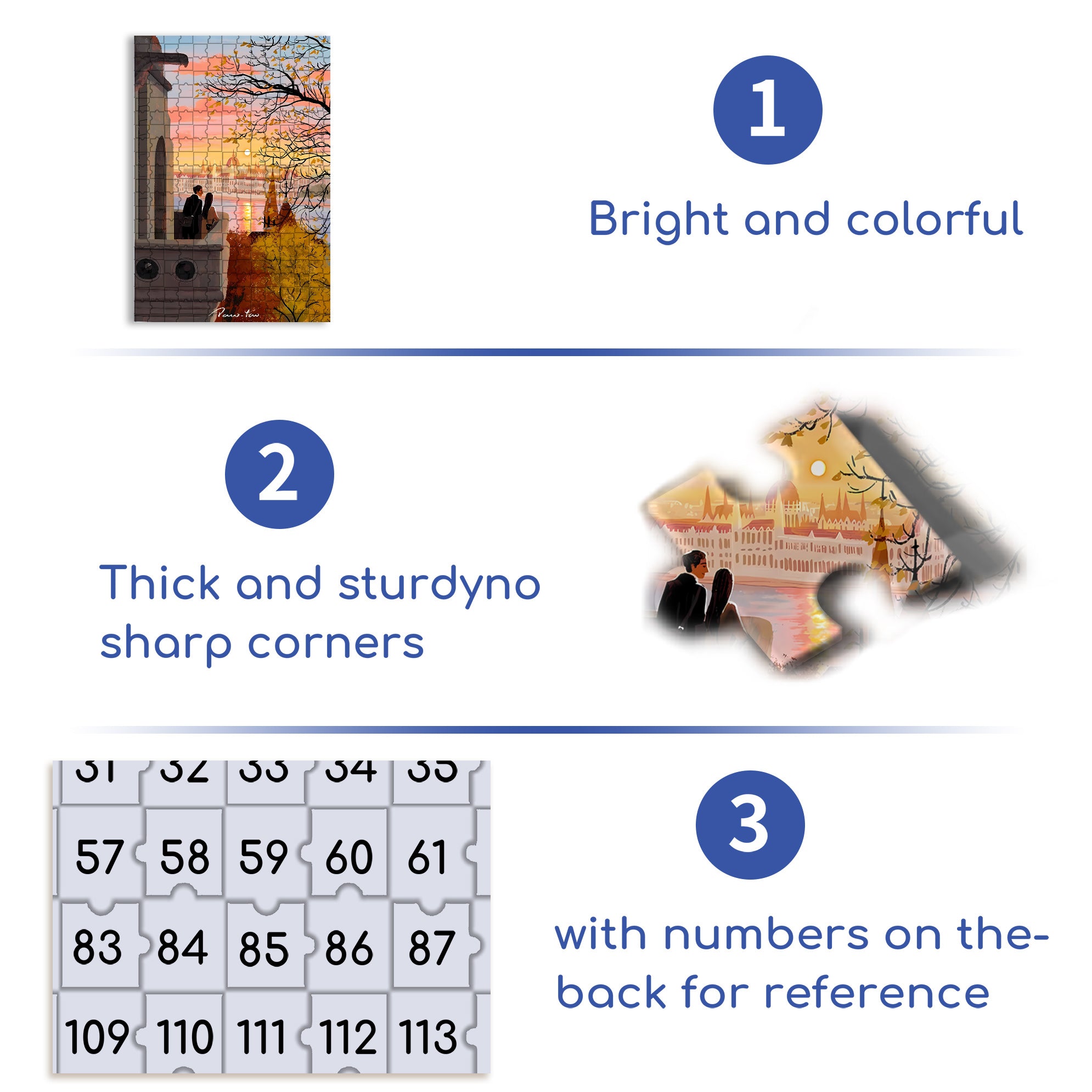 Romantic Sunset 500pcs/1000pcs Jigsaw Puzzle, Scratch-Resistant, Interactive Family Game & Brain-Boosting DIY Decor, Perfect for Halloween, Christmas & New Year Gifts, Family Puzzle Game