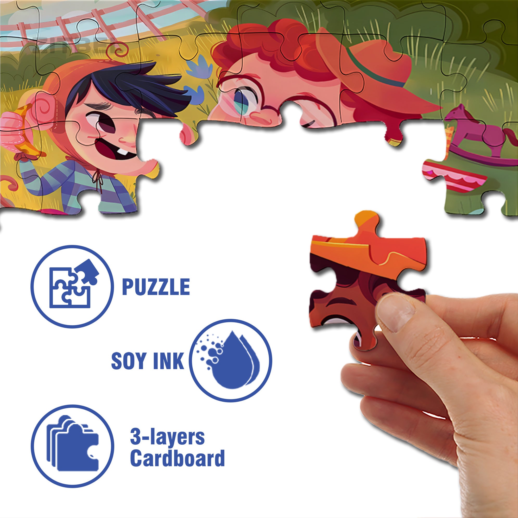 Share Happiness 500pcs/1000pcs Jigsaw Puzzle, Scratch-Resistant, Interactive Family Game & Brain-Boosting DIY Decor, Perfect for Halloween, Christmas & New Year Gifts, Family Puzzle Game