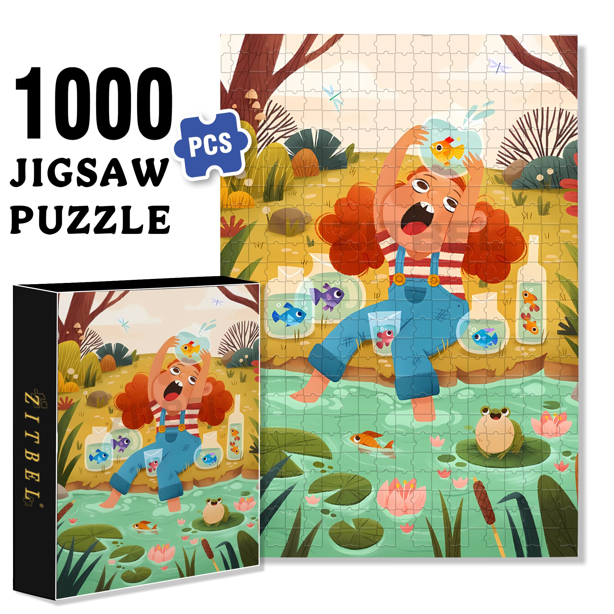 The Secret Life of Birds 500pcs/1000pcs Jigsaw Puzzle, Scratch-Resistant, Interactive Family Game & Brain-Boosting DIY Decor, Perfect for Halloween, Christmas & New Year Gifts, Family Puzzle Game