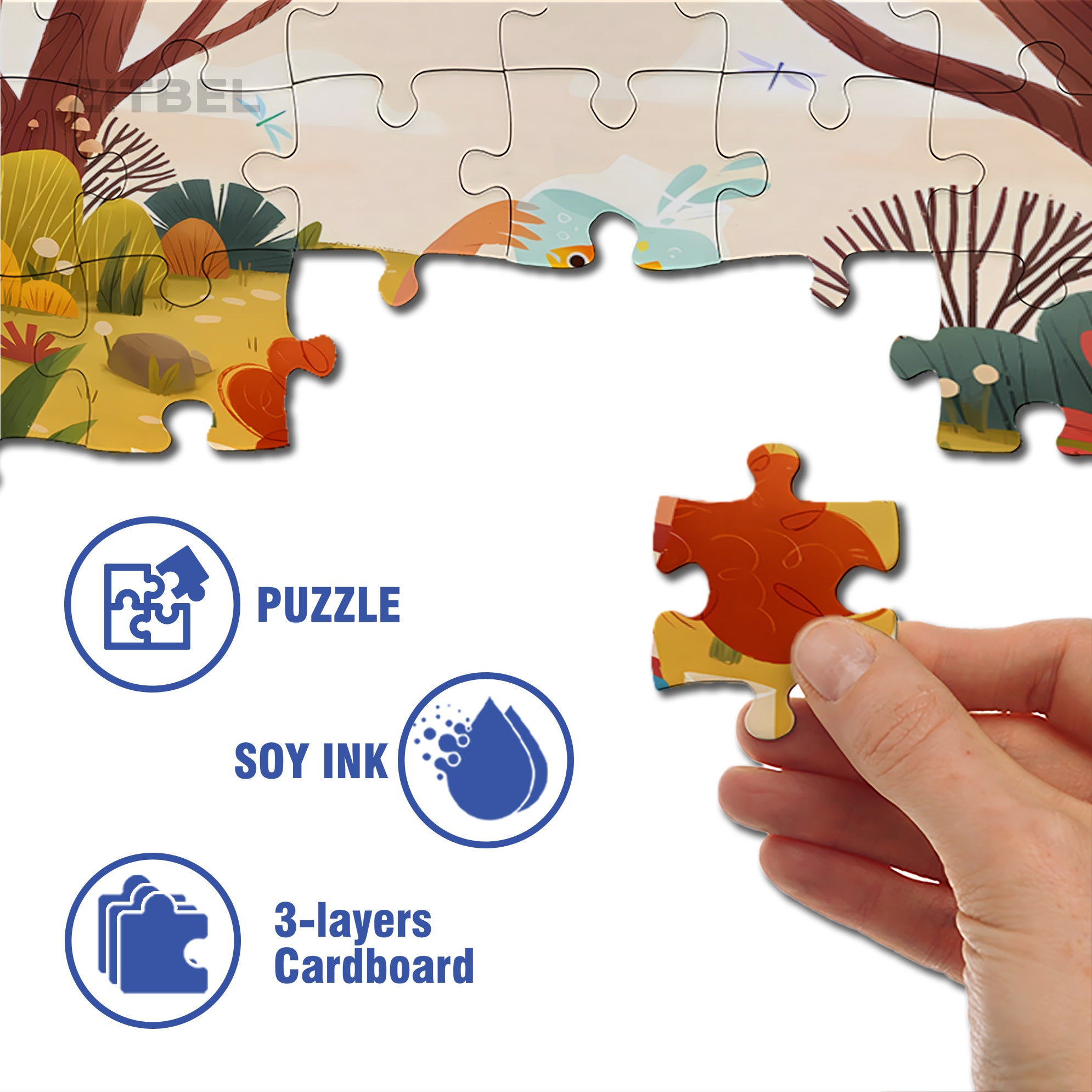 The Secret Life of Birds 500pcs/1000pcs Jigsaw Puzzle, Scratch-Resistant, Interactive Family Game & Brain-Boosting DIY Decor, Perfect for Halloween, Christmas & New Year Gifts, Family Puzzle Game