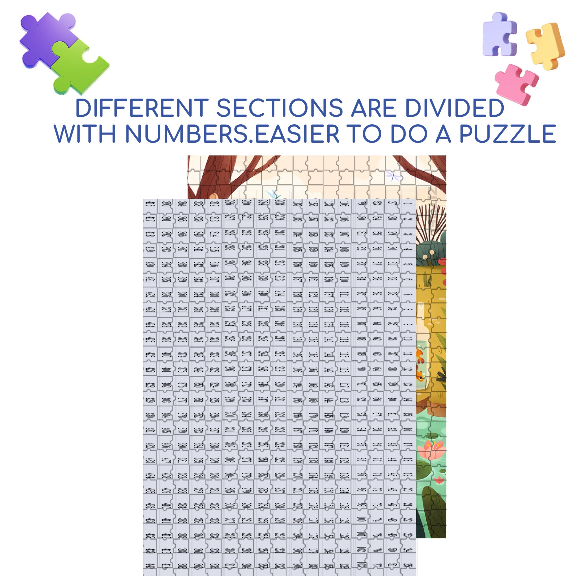 The Secret Life of Birds 500pcs/1000pcs Jigsaw Puzzle, Scratch-Resistant, Interactive Family Game & Brain-Boosting DIY Decor, Perfect for Halloween, Christmas & New Year Gifts, Family Puzzle Game