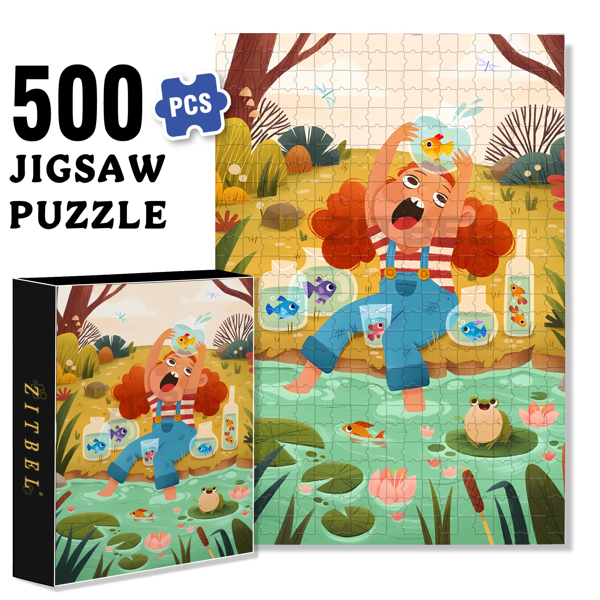 The Secret Life of Birds 500pcs/1000pcs Jigsaw Puzzle, Scratch-Resistant, Interactive Family Game & Brain-Boosting DIY Decor, Perfect for Halloween, Christmas & New Year Gifts, Family Puzzle Game