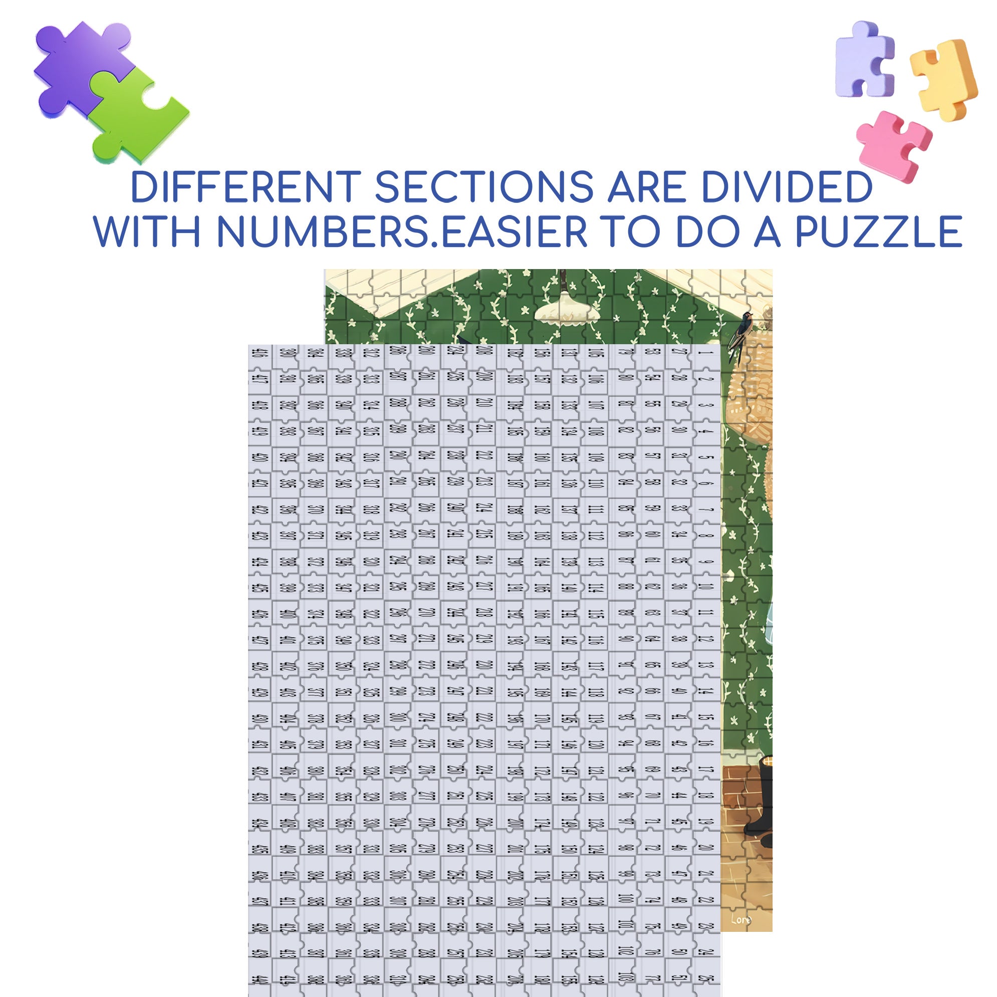 Welcoming in Summer 500pcs/1000pcs Jigsaw Puzzle, Scratch-Resistant, Interactive Family Game & Brain-Boosting DIY Decor, Perfect for Halloween, Christmas & New Year Gifts, Family Puzzle Game