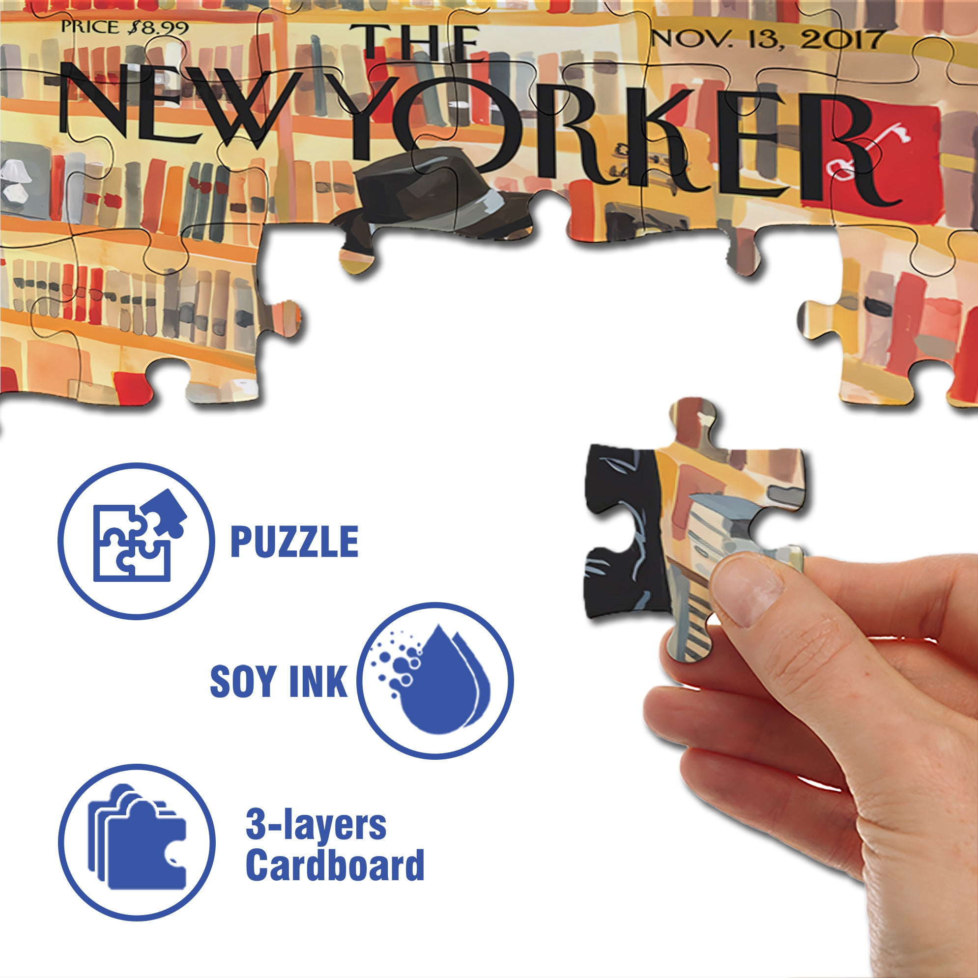 At the Strand 500pcs/1000pcs Jigsaw Puzzle, Scratch-Resistant, Interactive Family Game & Brain-Boosting DIY Decor, Perfect for Halloween, Christmas & New Year Gifts, Family Puzzle Game