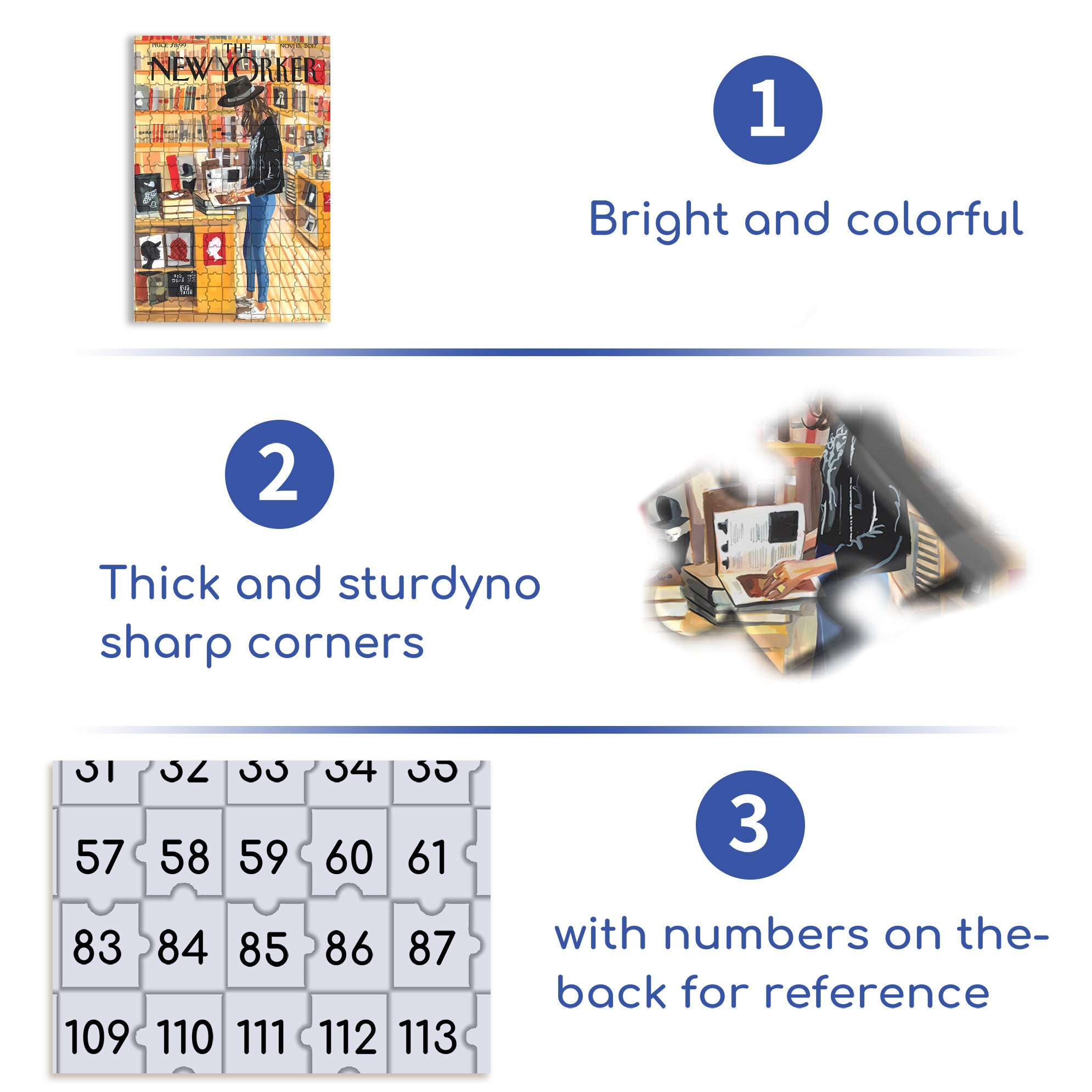 At the Strand 500pcs/1000pcs Jigsaw Puzzle, Scratch-Resistant, Interactive Family Game & Brain-Boosting DIY Decor, Perfect for Halloween, Christmas & New Year Gifts, Family Puzzle Game