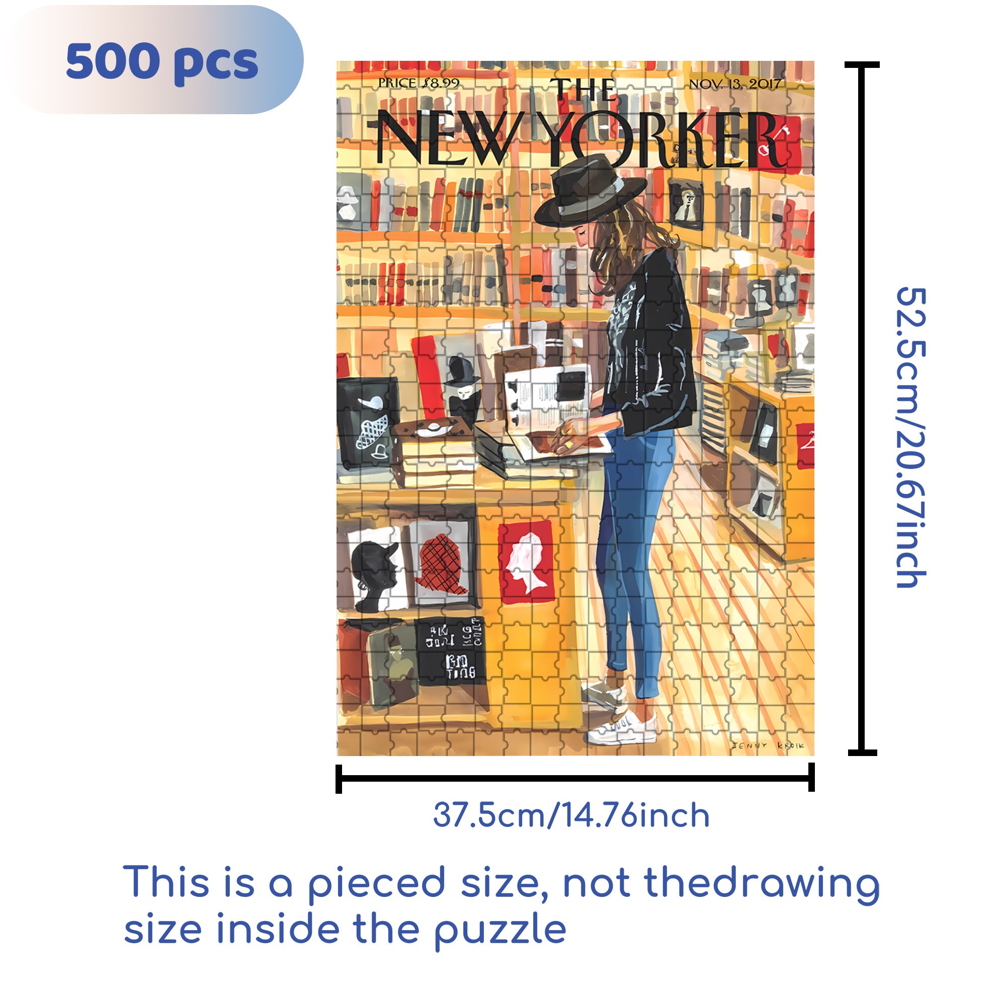 At the Strand 500pcs/1000pcs Jigsaw Puzzle, Scratch-Resistant, Interactive Family Game & Brain-Boosting DIY Decor, Perfect for Halloween, Christmas & New Year Gifts, Family Puzzle Game