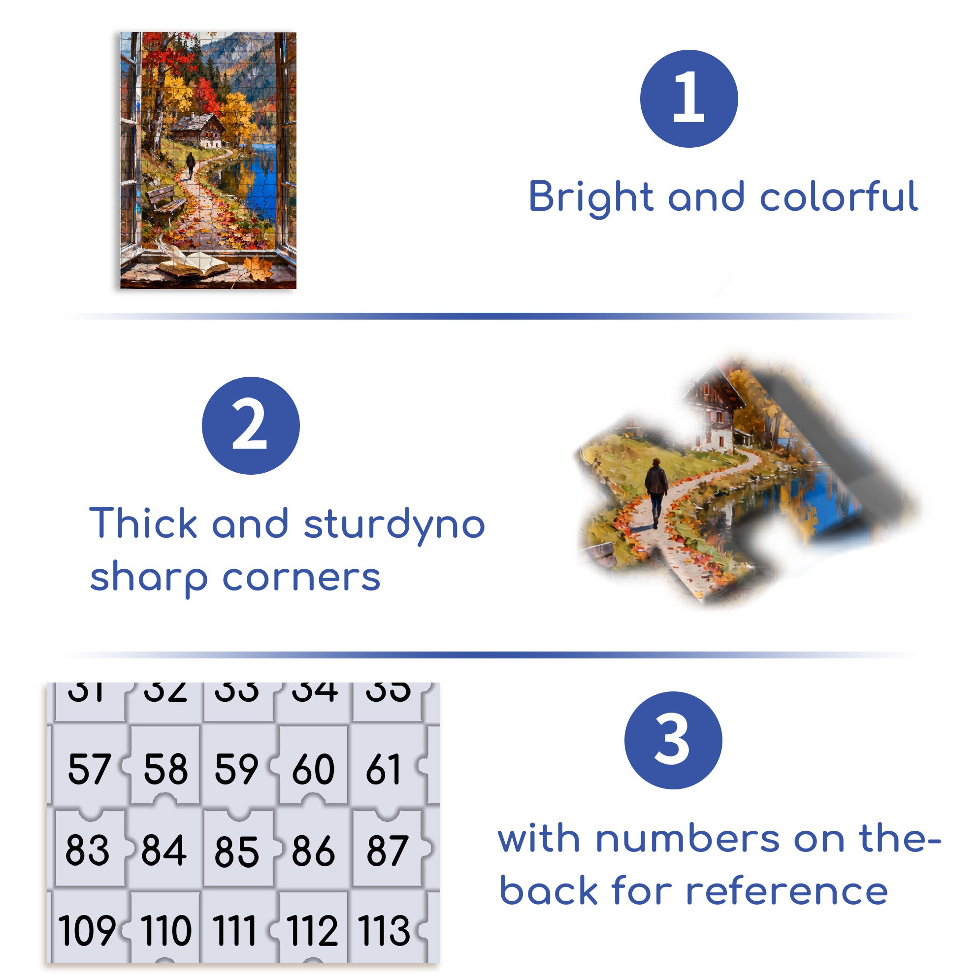 Autumn Leaves 500pcs/1000pcs Jigsaw Puzzle, Scratch-Resistant, Interactive Family Game & Brain-Boosting DIY Decor, Perfect for Halloween, Christmas & New Year Gifts, Family Puzzle Game