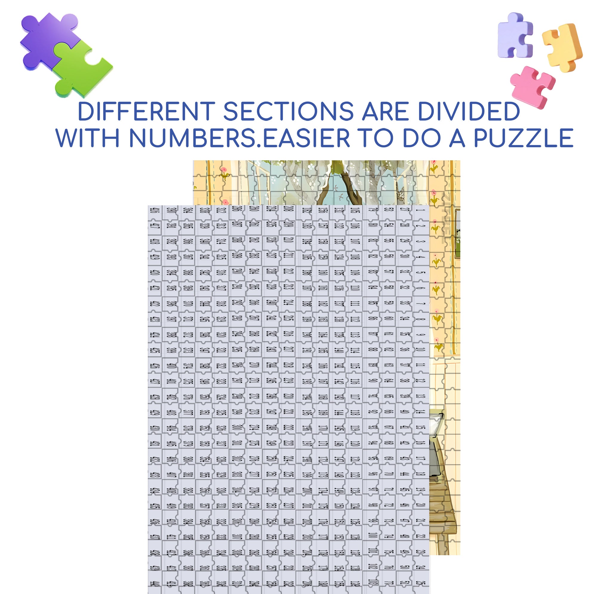 Caring For Plants 500pcs/1000pcs Jigsaw Puzzle, Scratch-Resistant, Interactive Family Game & Brain-Boosting DIY Decor, Perfect for Halloween, Christmas & New Year Gifts, Family Puzzle Game