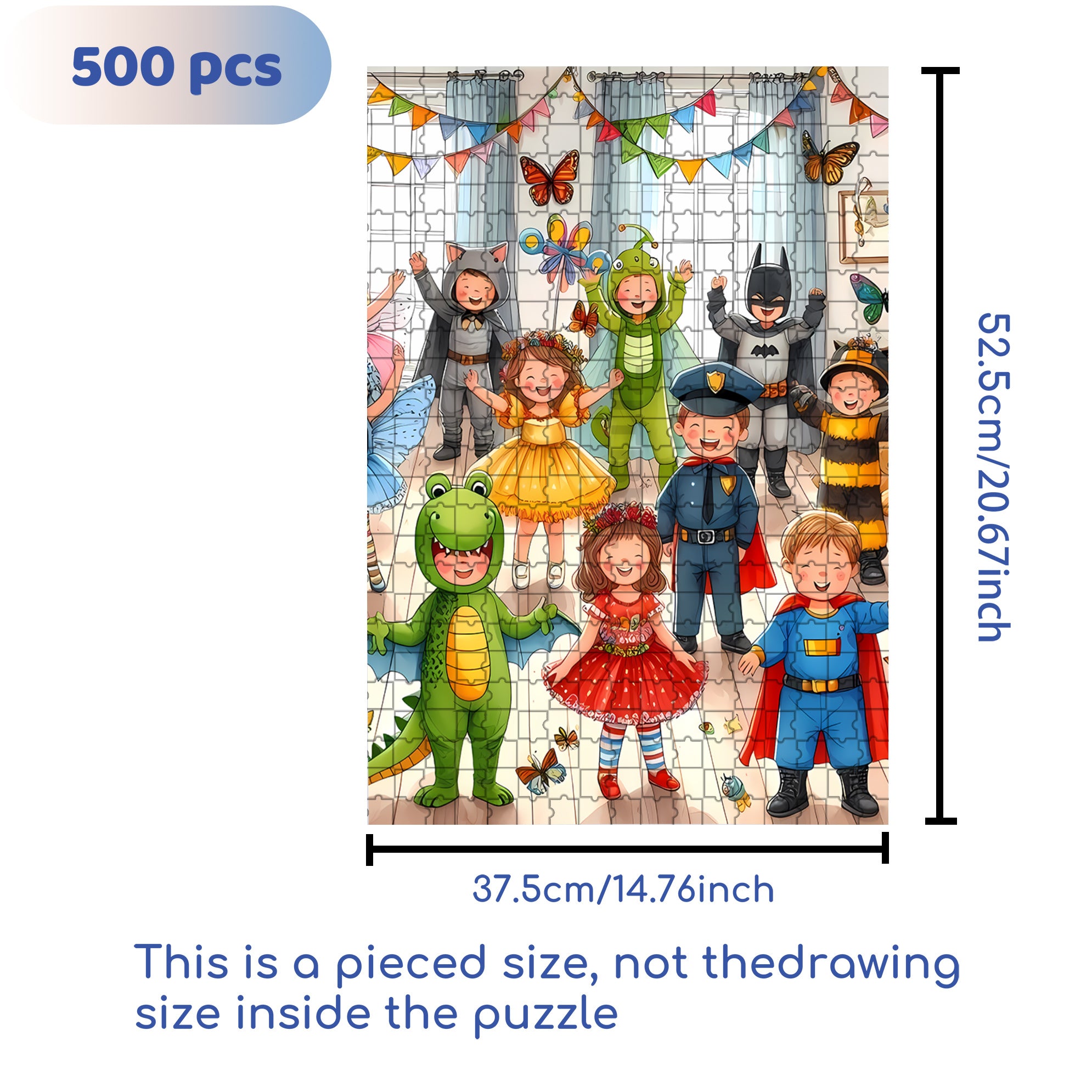 Children's Happy Moments 500pcs/1000pcs Jigsaw Puzzle, Scratch-Resistant, Interactive Family Game & Brain-Boosting DIY Decor, Perfect for Halloween, Christmas & New Year Gifts, Family Puzzle Game