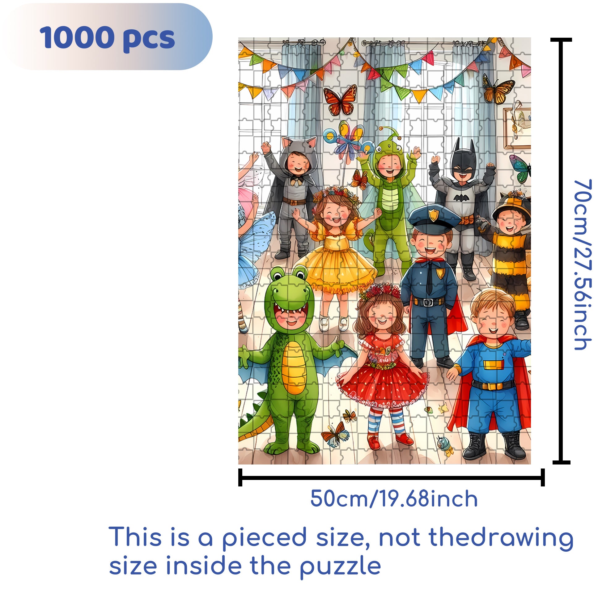 Children's Happy Moments 500pcs/1000pcs Jigsaw Puzzle, Scratch-Resistant, Interactive Family Game & Brain-Boosting DIY Decor, Perfect for Halloween, Christmas & New Year Gifts, Family Puzzle Game