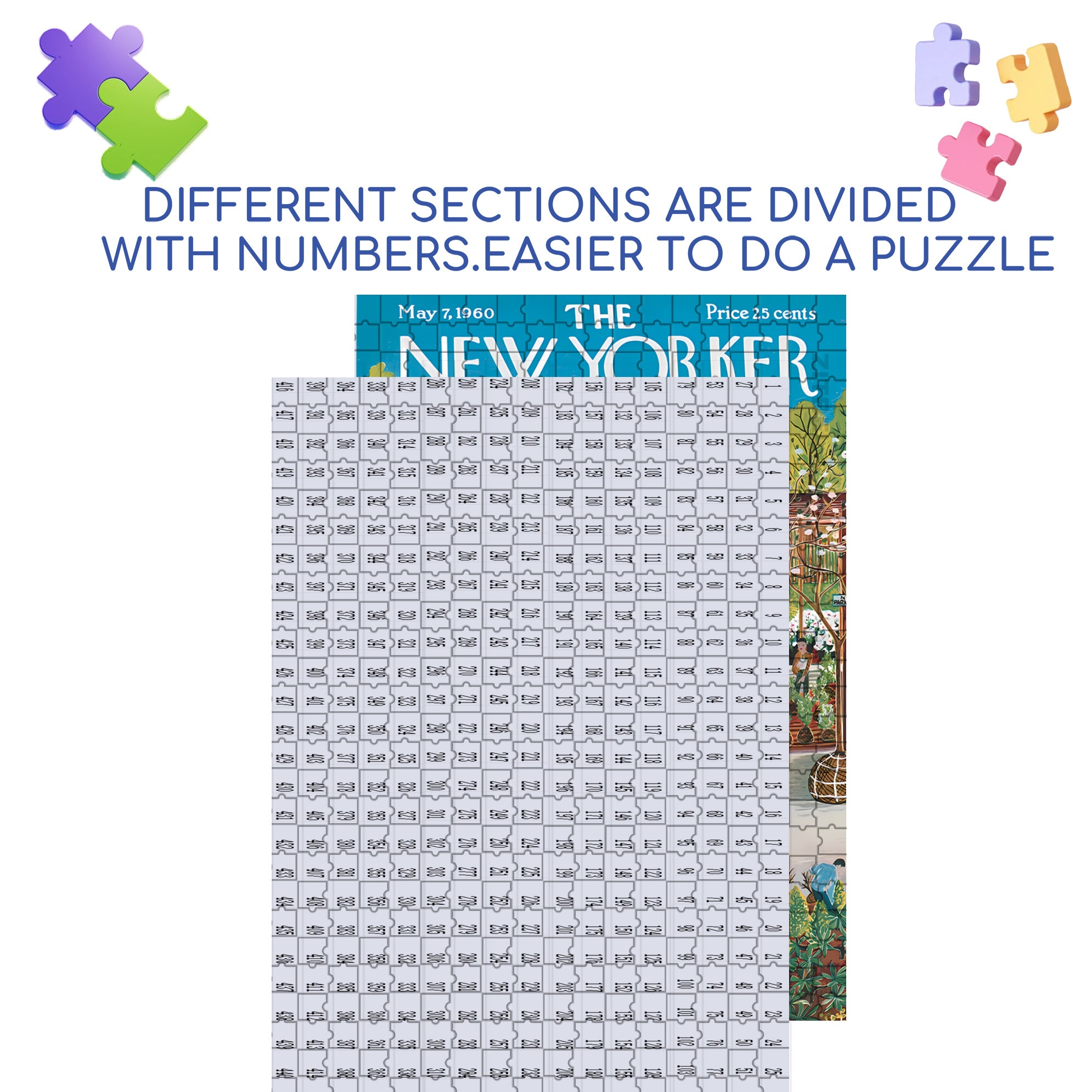 Garden Center 500pcs/1000pcs Jigsaw Puzzle, Scratch-Resistant, Interactive Family Game & Brain-Boosting DIY Decor, Perfect for Halloween, Christmas & New Year Gifts, Family Puzzle Game