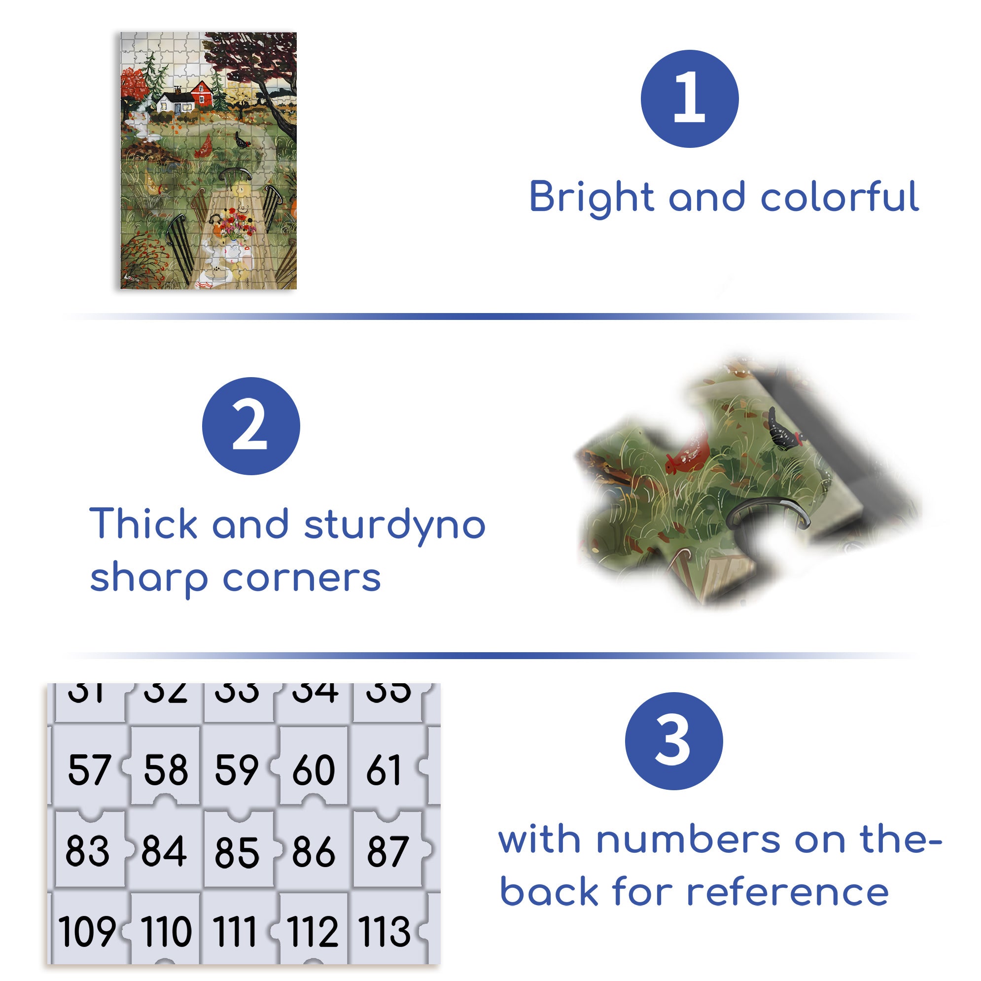 Hot Pie 500pcs/1000pcs Jigsaw Puzzle, Scratch-Resistant, Interactive Family Game & Brain-Boosting DIY Decor, Perfect for Halloween, Christmas & New Year Gifts, Family Puzzle Game