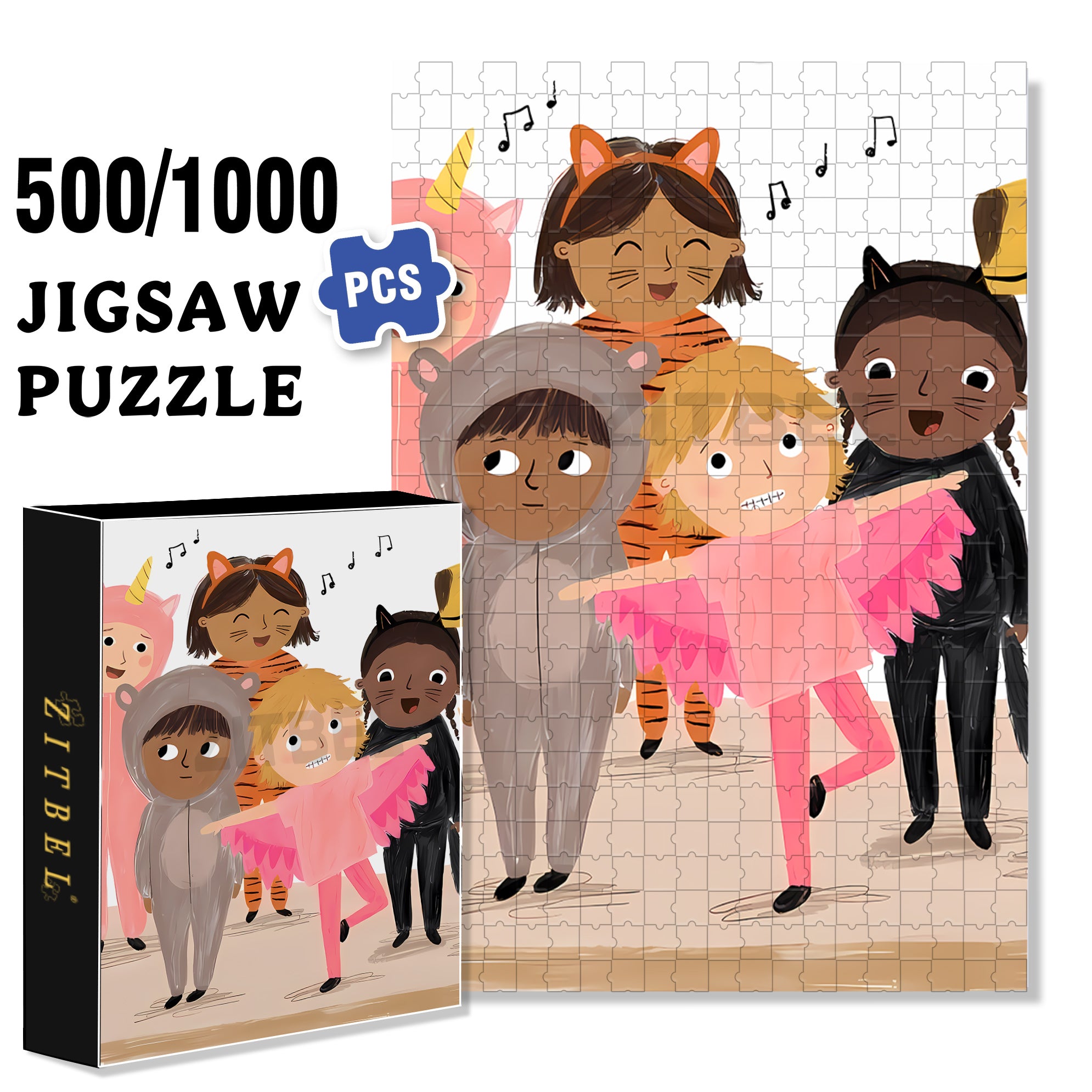 I Believe I Can Fly 500pcs/1000pcs Jigsaw Puzzle, Scratch-Resistant, Interactive Family Game & Brain-Boosting DIY Decor, Perfect for Halloween, Christmas & New Year Gifts, Family Puzzle Game