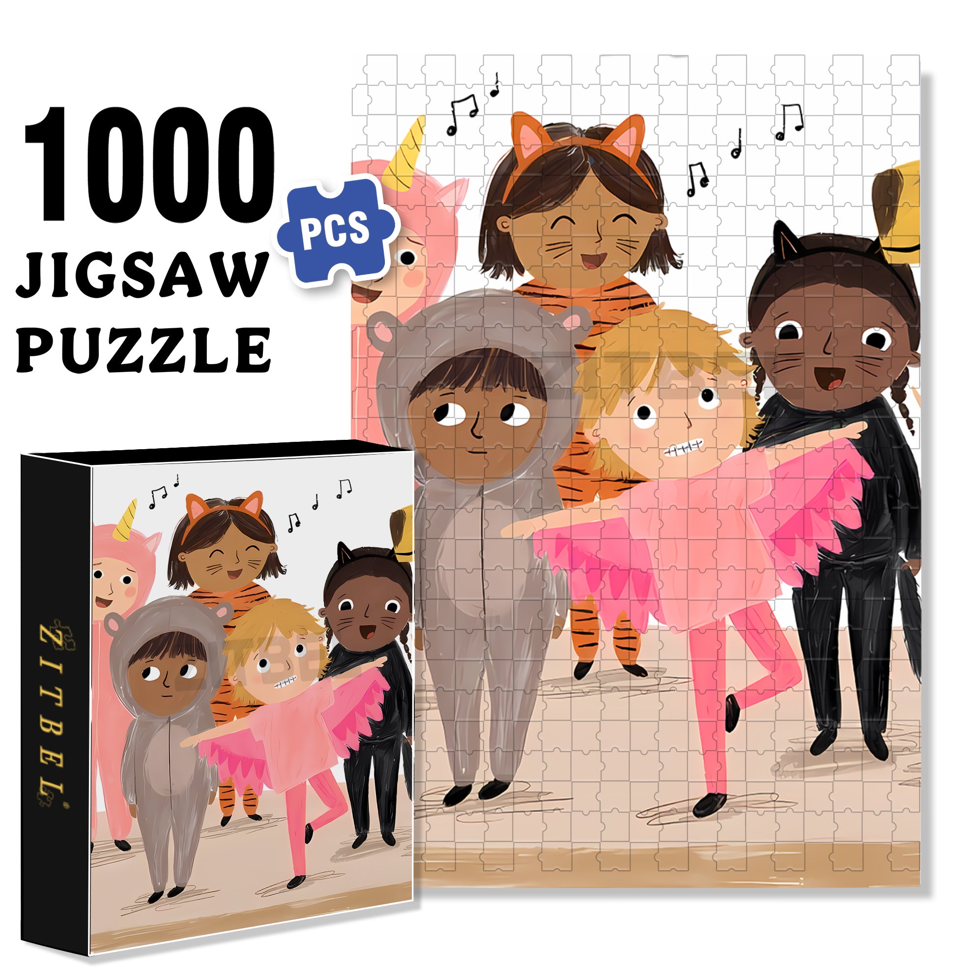 I Believe I Can Fly 500pcs/1000pcs Jigsaw Puzzle, Scratch-Resistant, Interactive Family Game & Brain-Boosting DIY Decor, Perfect for Halloween, Christmas & New Year Gifts, Family Puzzle Game