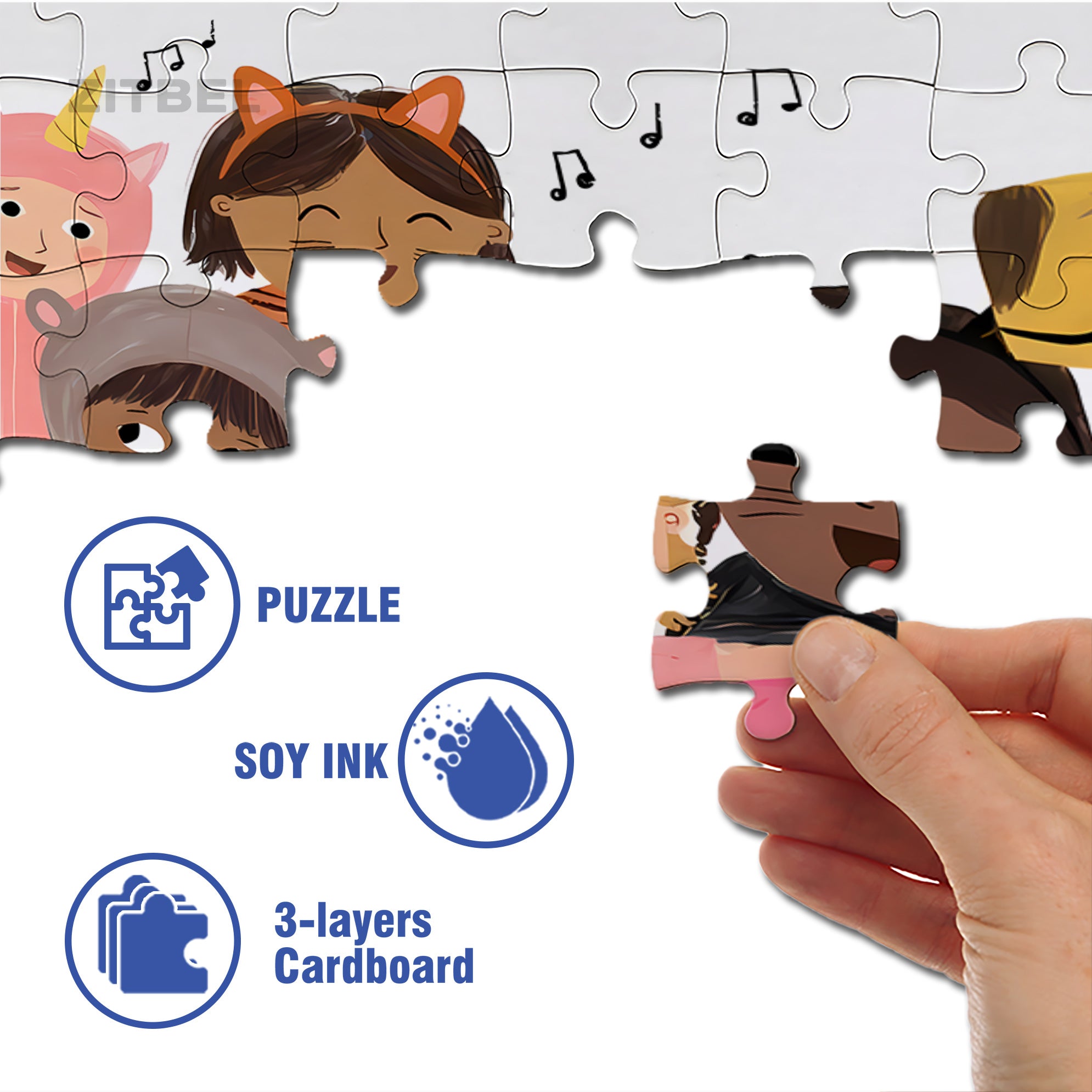 I Believe I Can Fly 500pcs/1000pcs Jigsaw Puzzle, Scratch-Resistant, Interactive Family Game & Brain-Boosting DIY Decor, Perfect for Halloween, Christmas & New Year Gifts, Family Puzzle Game