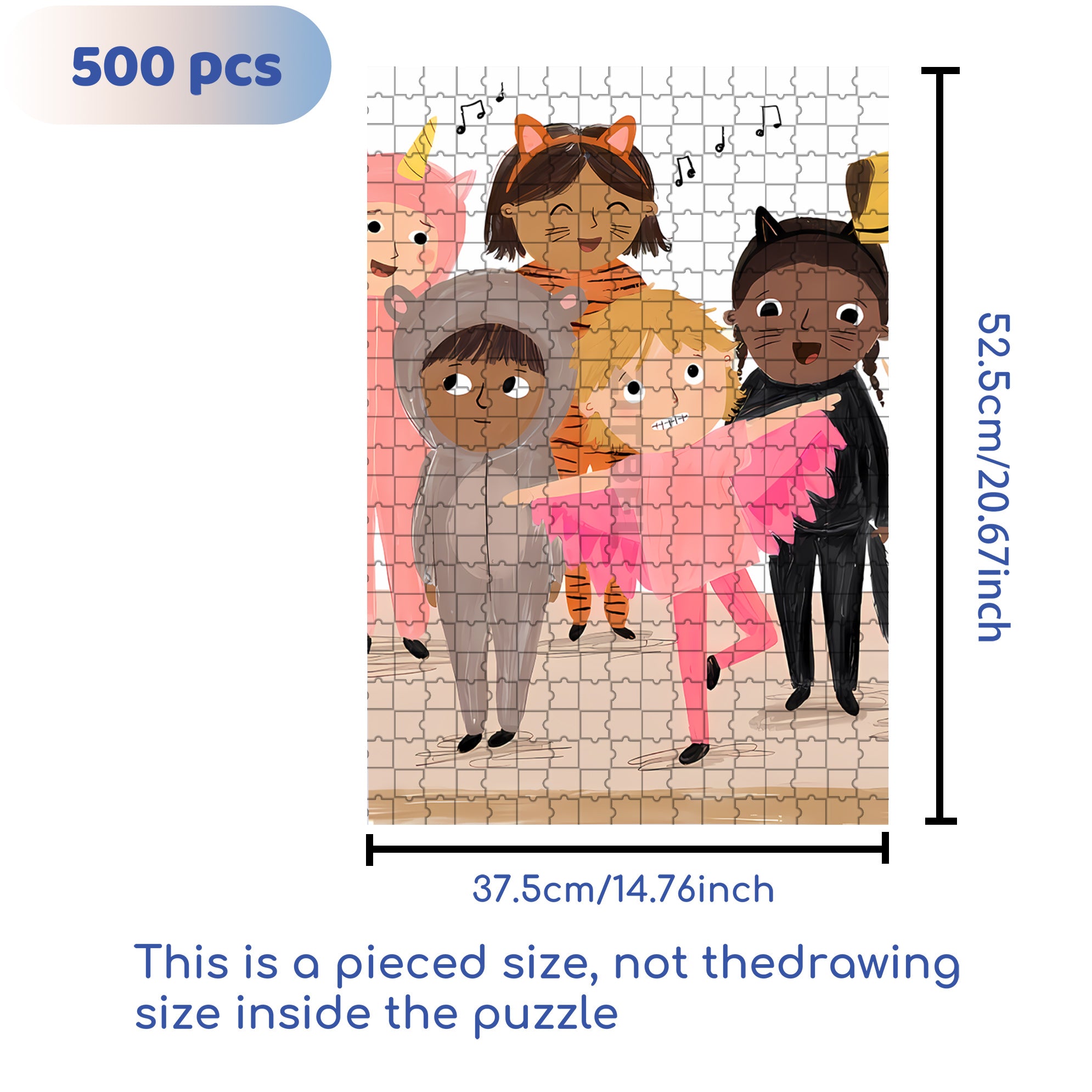 I Believe I Can Fly 500pcs/1000pcs Jigsaw Puzzle, Scratch-Resistant, Interactive Family Game & Brain-Boosting DIY Decor, Perfect for Halloween, Christmas & New Year Gifts, Family Puzzle Game