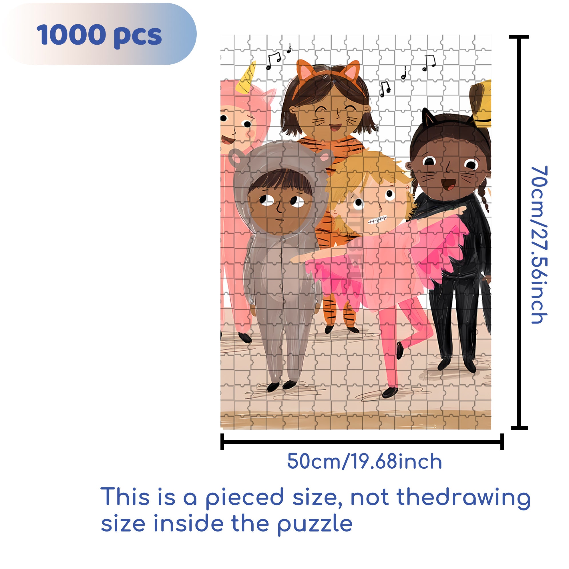 I Believe I Can Fly 500pcs/1000pcs Jigsaw Puzzle, Scratch-Resistant, Interactive Family Game & Brain-Boosting DIY Decor, Perfect for Halloween, Christmas & New Year Gifts, Family Puzzle Game