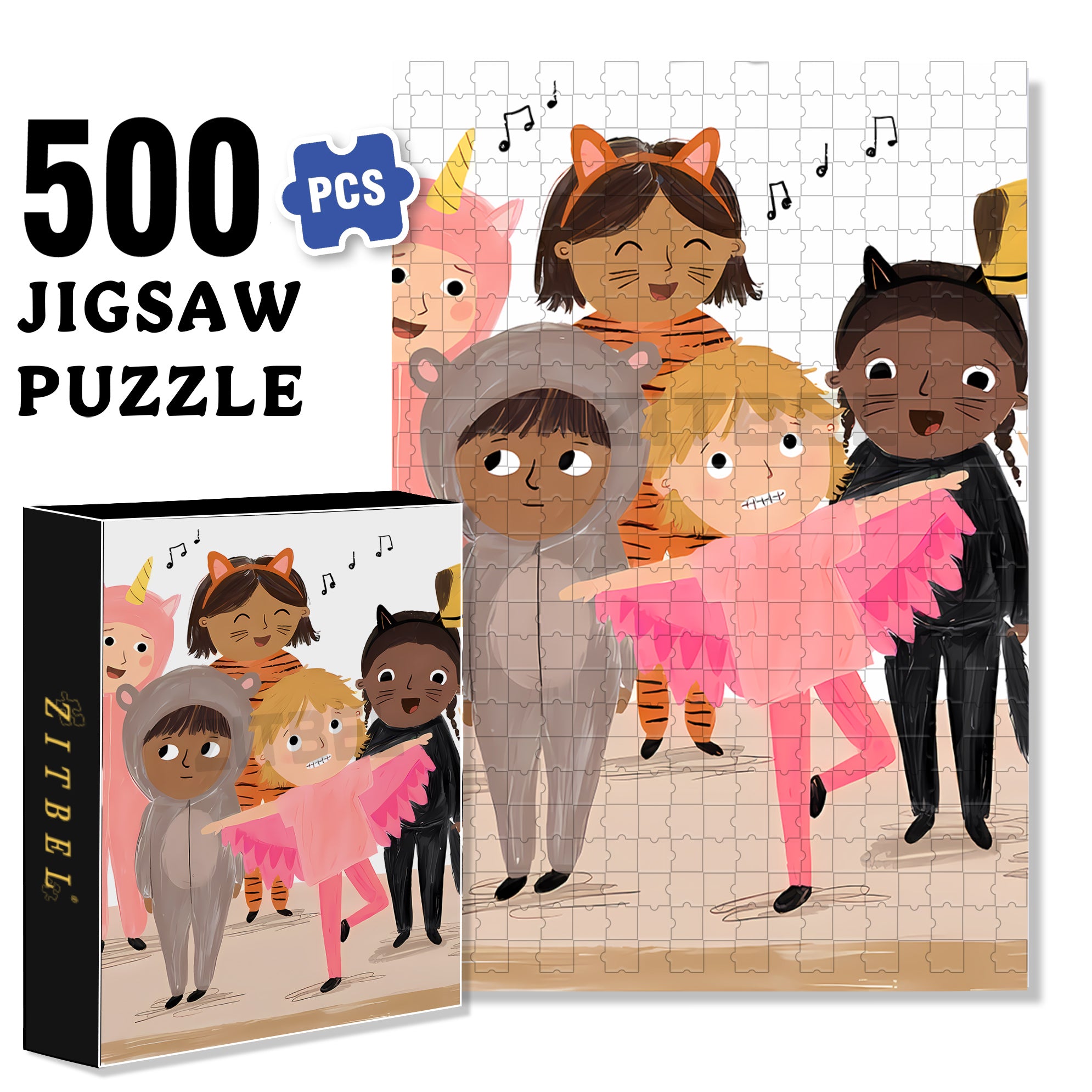 I Believe I Can Fly 500pcs/1000pcs Jigsaw Puzzle, Scratch-Resistant, Interactive Family Game & Brain-Boosting DIY Decor, Perfect for Halloween, Christmas & New Year Gifts, Family Puzzle Game