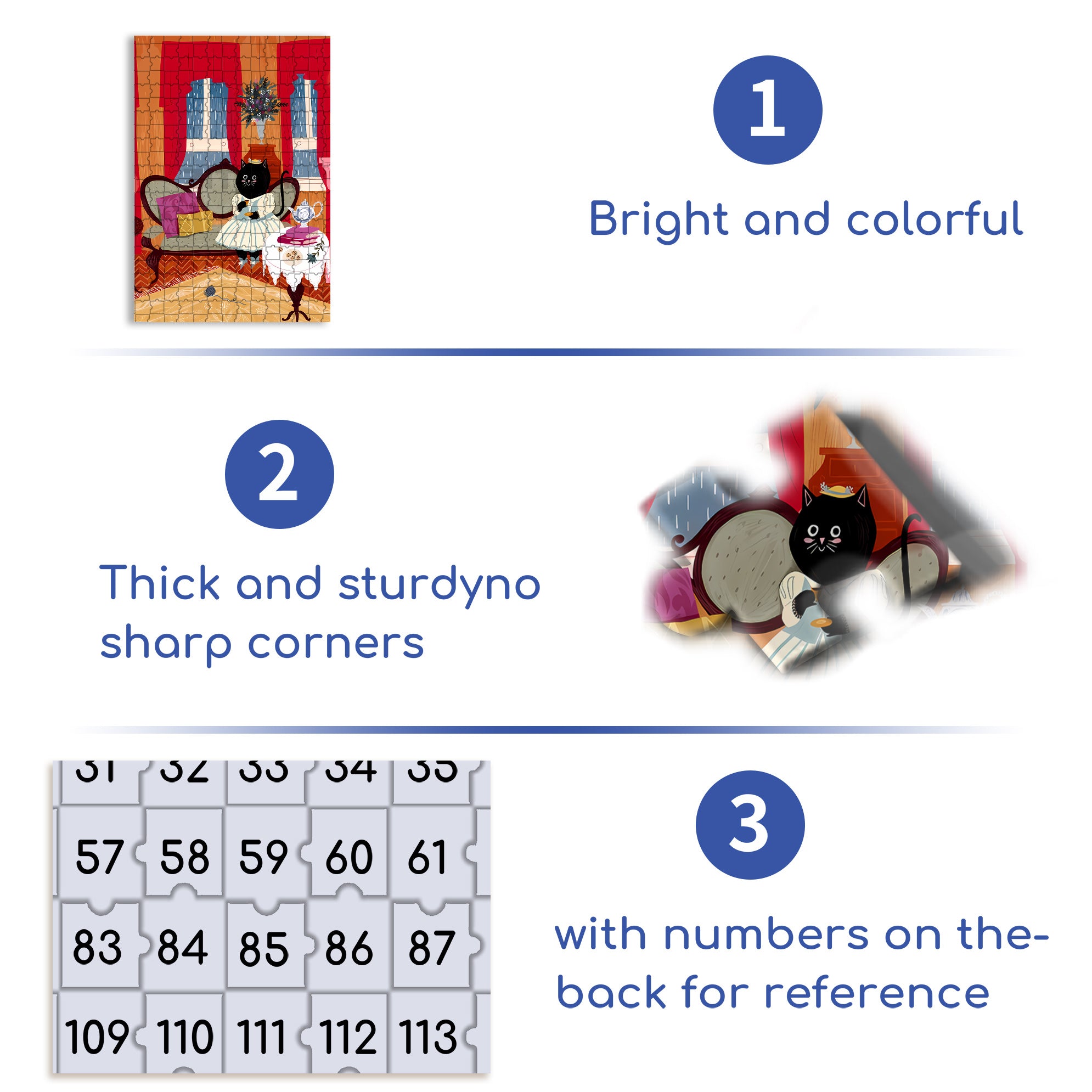 Lady Kitty 500pcs/1000pcs Jigsaw Puzzle, Scratch-Resistant, Interactive Family Game & Brain-Boosting DIY Decor, Perfect for Halloween, Christmas & New Year Gifts, Family Puzzle Game