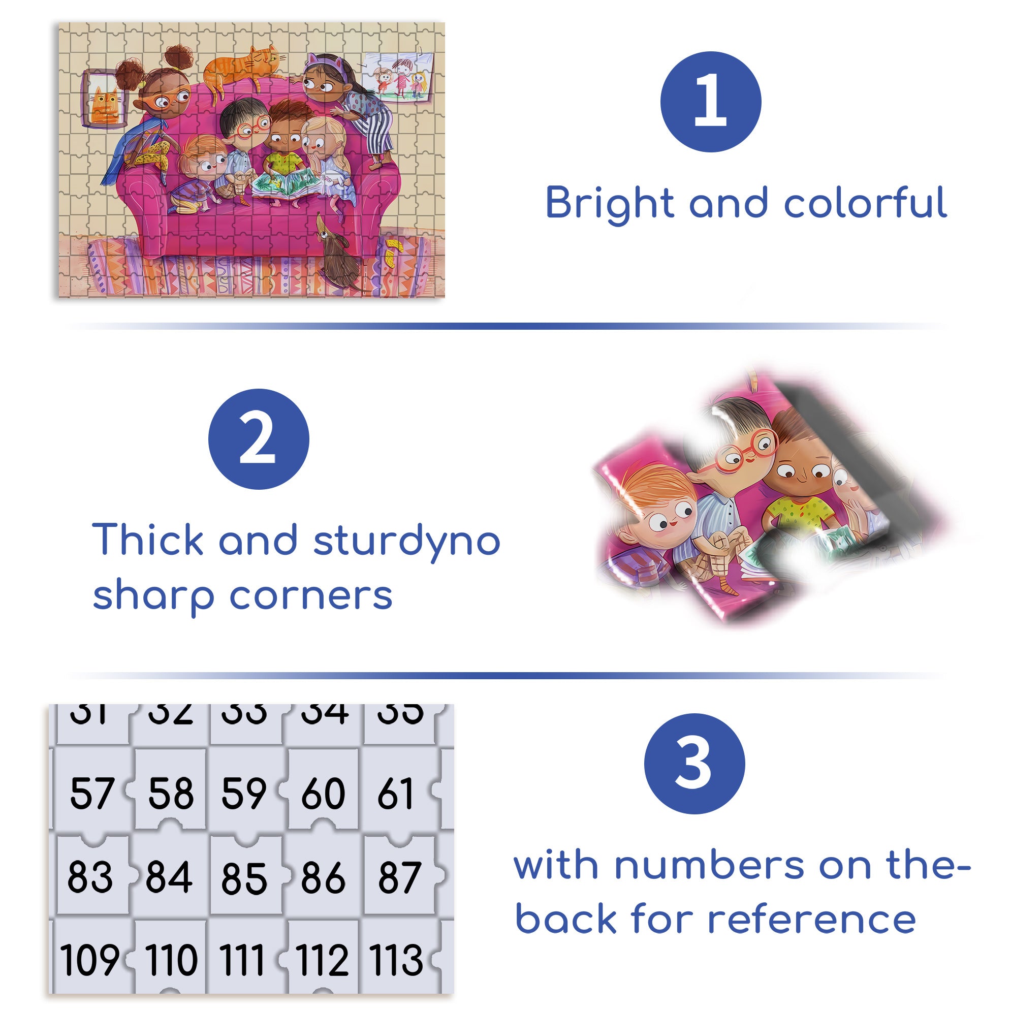 Let Me See 500pcs/1000pcs Jigsaw Puzzle, Scratch-Resistant, Interactive Family Game & Brain-Boosting DIY Decor, Perfect for Halloween, Christmas & New Year Gifts, Family Puzzle Game