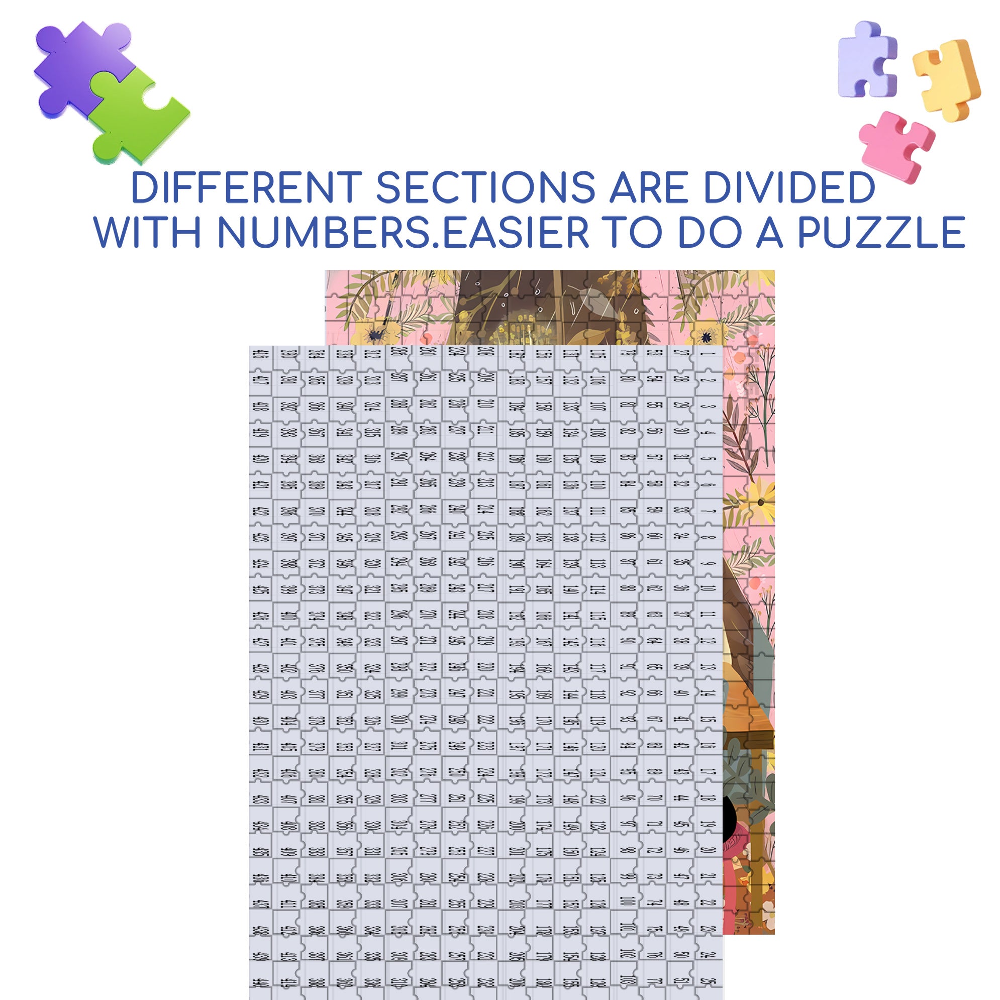 Liz's Autumn Window 500pcs/1000pcs Jigsaw Puzzle, Scratch-Resistant, Interactive Family Game & Brain-Boosting DIY Decor, Perfect for Halloween, Christmas & New Year Gifts, Family Puzzle Game