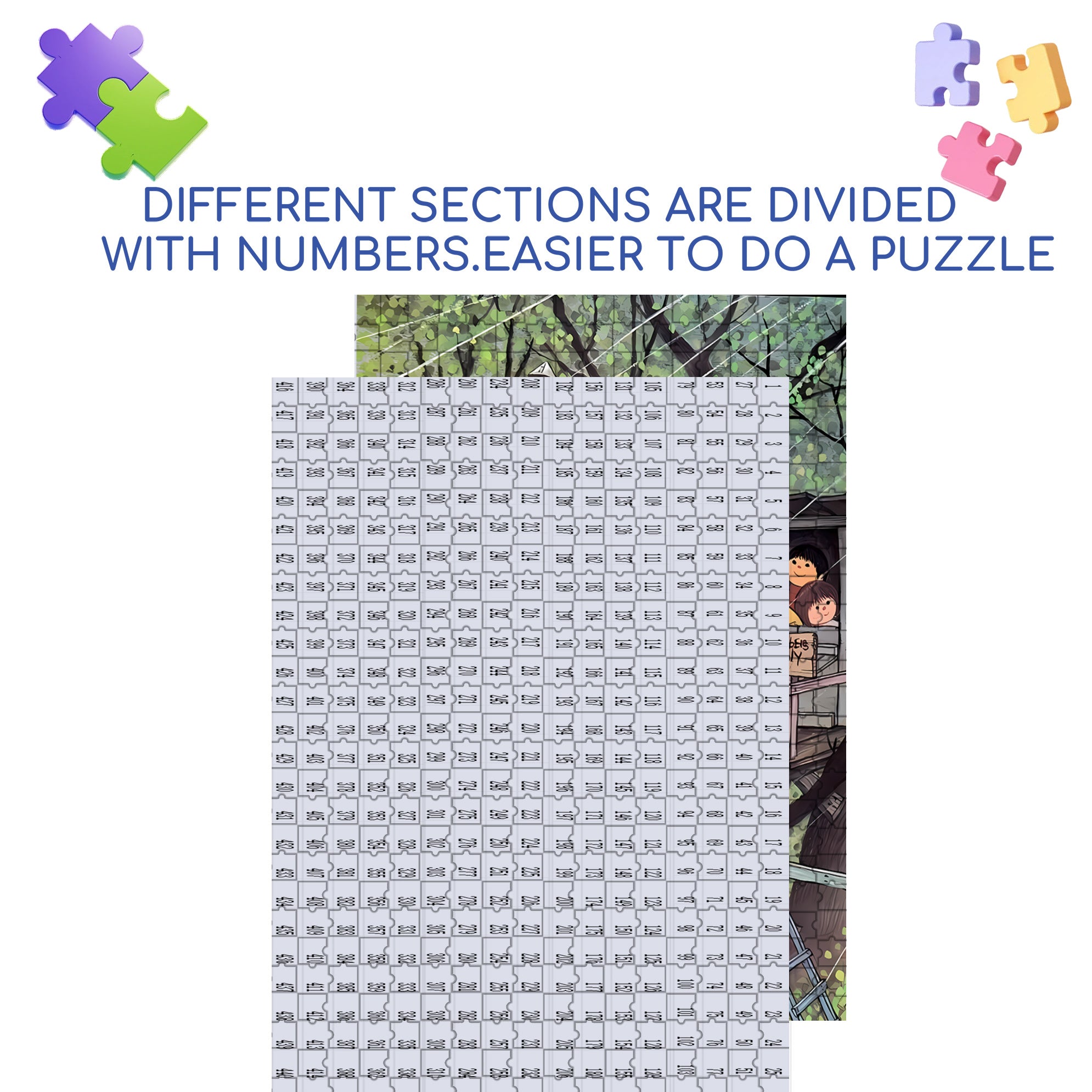 Members Only 500pcs/1000pcs Jigsaw Puzzle, Scratch-Resistant, Interactive Family Game & Brain-Boosting DIY Decor, Perfect for Halloween, Christmas & New Year Gifts, Family Puzzle Game