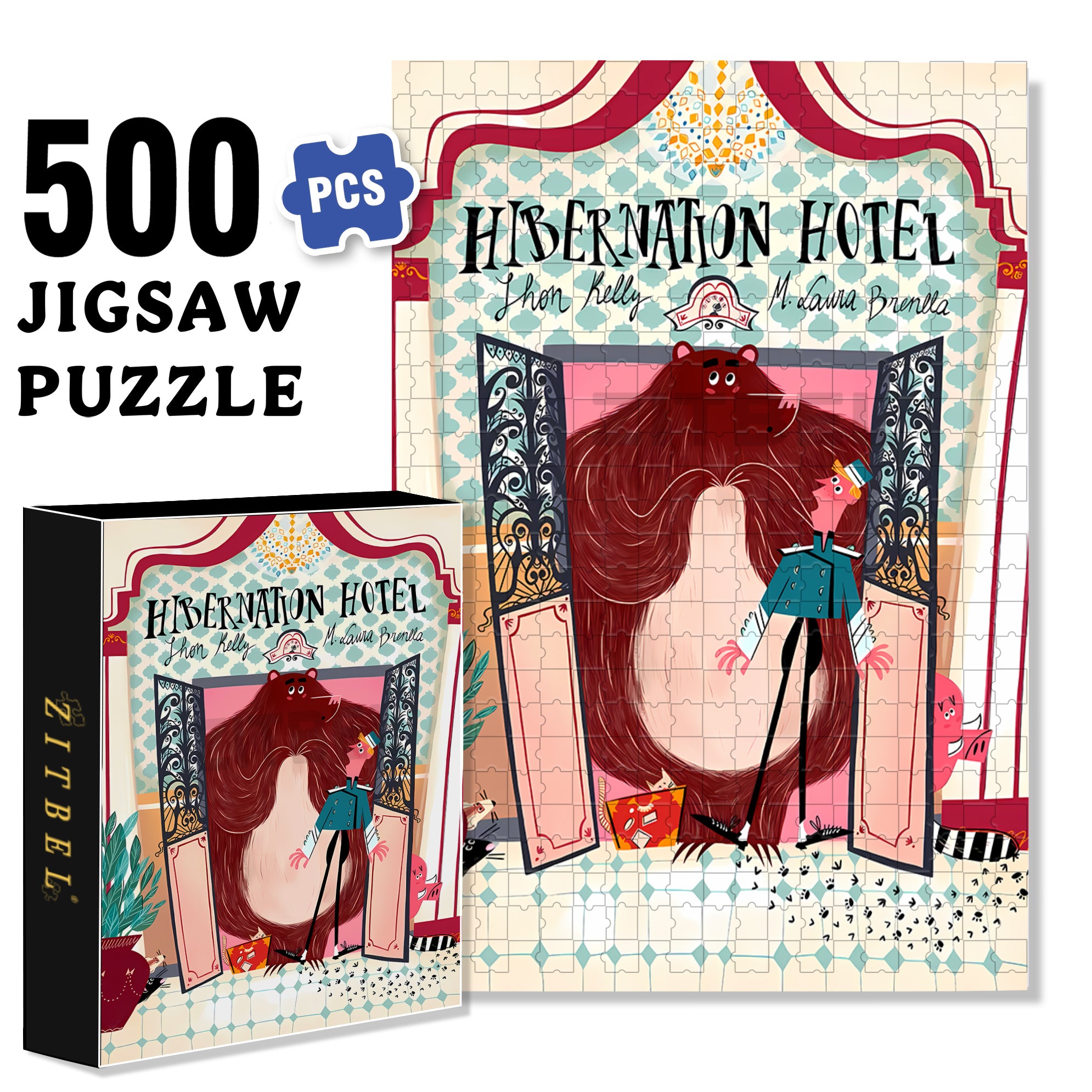 old-Fashioned Elevator 500pcs/1000pcs Jigsaw Puzzle, Scratch-Resistant, Interactive Family Game & Brain-Boosting DIY Decor, Perfect for Halloween, Christmas & New Year Gifts, Family Puzzle Game