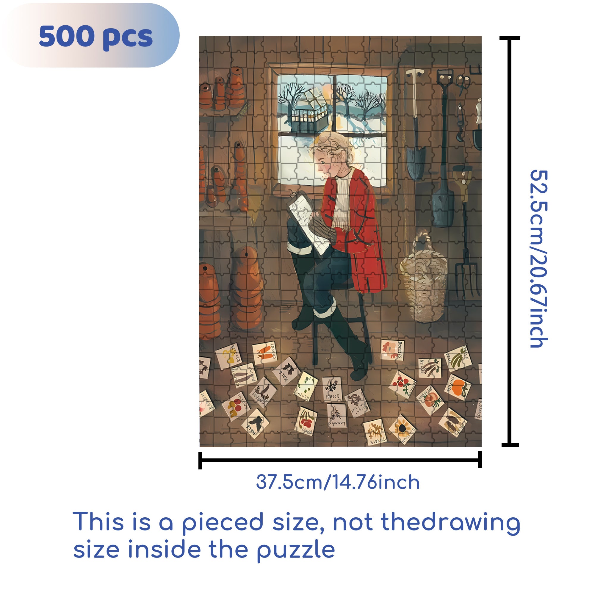 Record It 500pcs/1000pcs Jigsaw Puzzle, Scratch-Resistant, Interactive Family Game & Brain-Boosting DIY Decor, Perfect for Halloween, Christmas & New Year Gifts, Family Puzzle Game