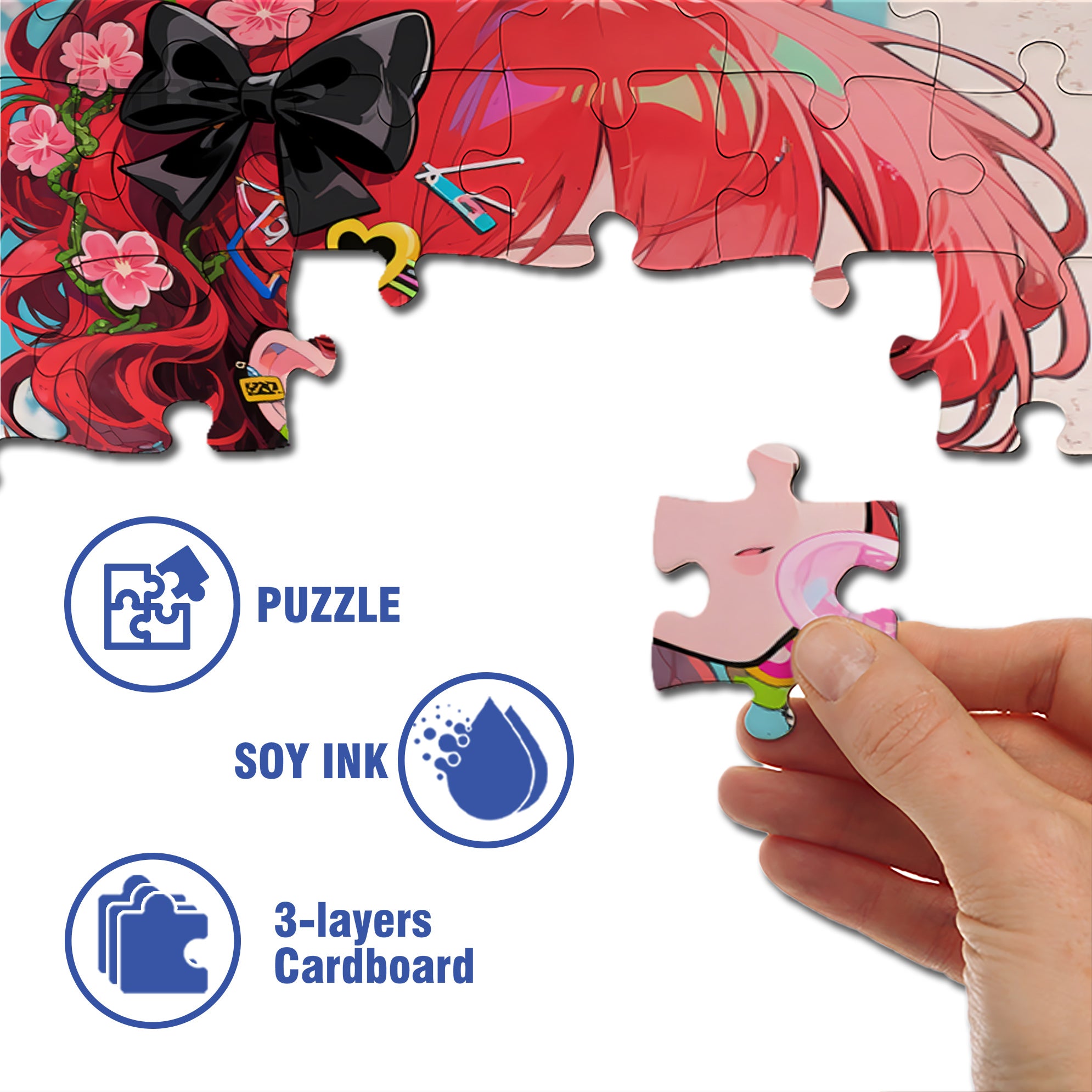 Shirly 500pcs/1000pcs Jigsaw Puzzle, Scratch-Resistant, Interactive Family Game & Brain-Boosting DIY Decor, Perfect for Halloween, Christmas & New Year Gifts, Family Puzzle Game