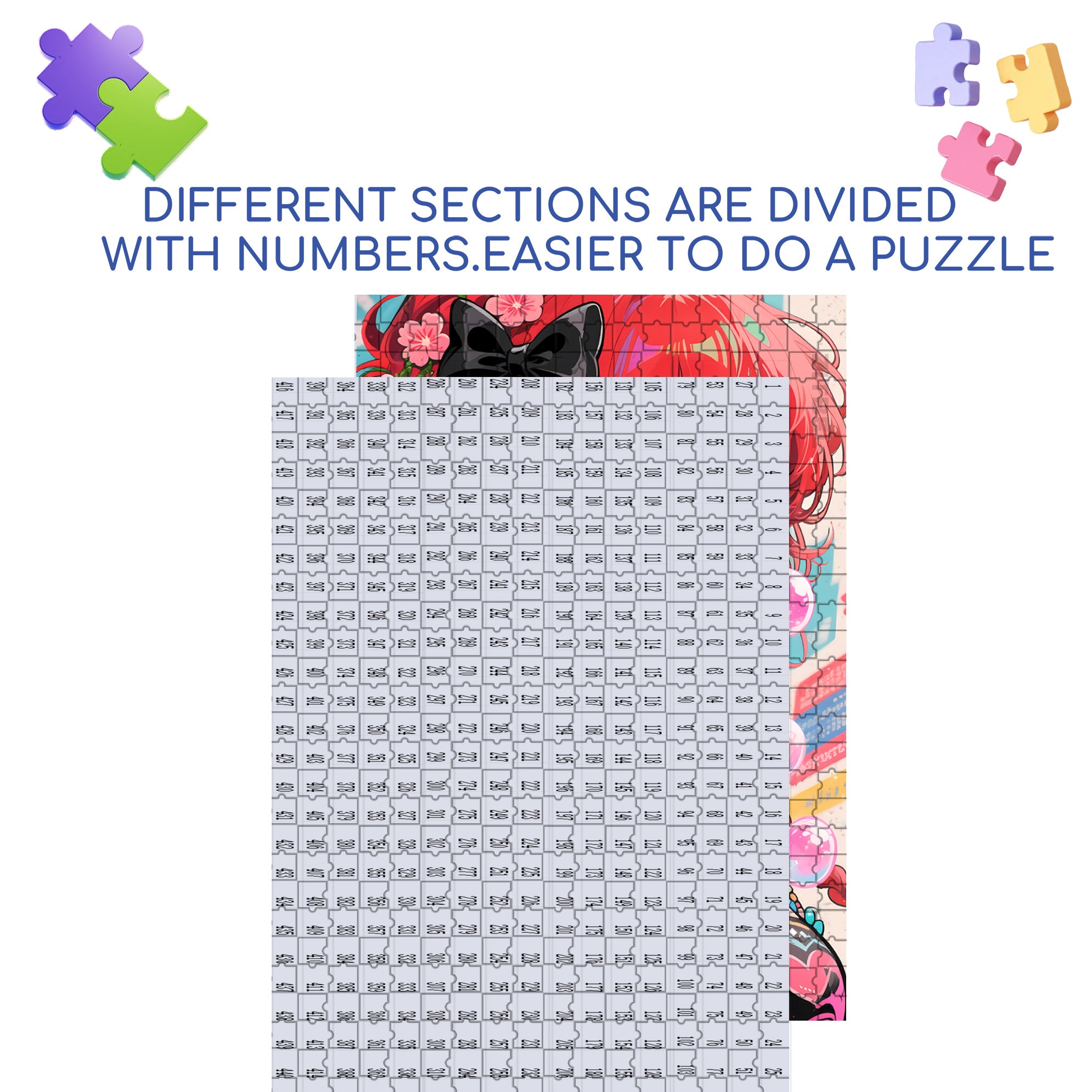 Shirly 500pcs/1000pcs Jigsaw Puzzle, Scratch-Resistant, Interactive Family Game & Brain-Boosting DIY Decor, Perfect for Halloween, Christmas & New Year Gifts, Family Puzzle Game