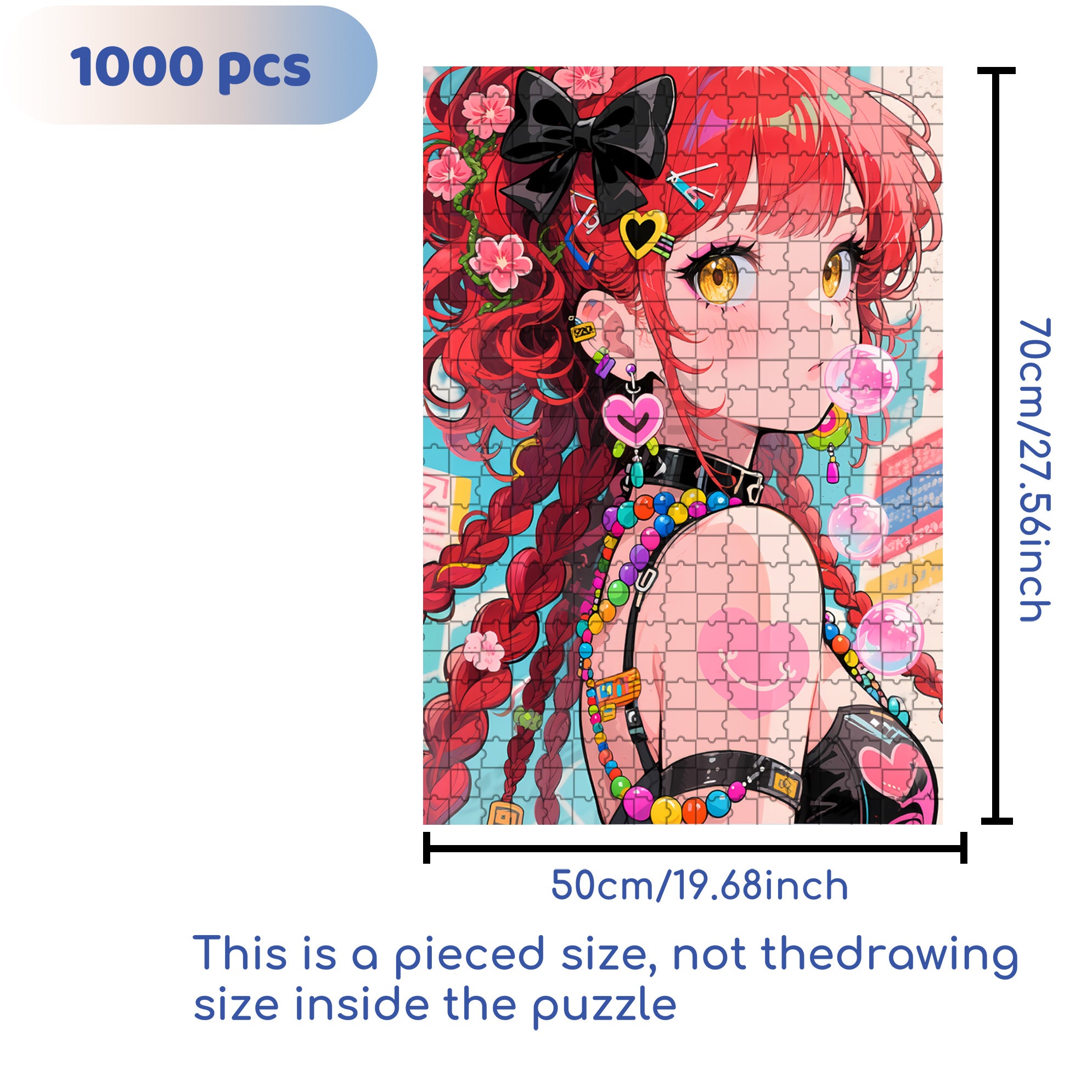 Shirly 500pcs/1000pcs Jigsaw Puzzle, Scratch-Resistant, Interactive Family Game & Brain-Boosting DIY Decor, Perfect for Halloween, Christmas & New Year Gifts, Family Puzzle Game