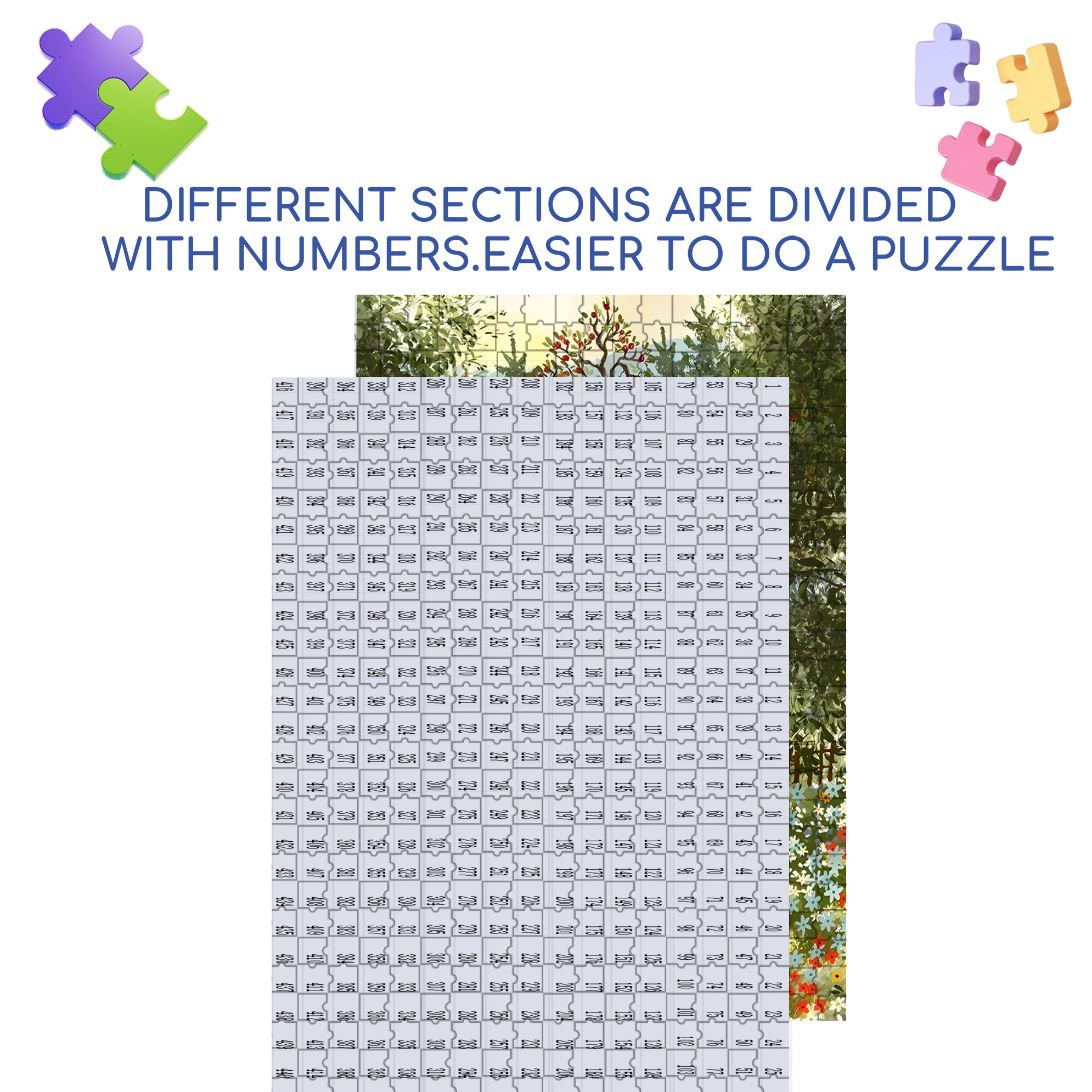 Simple Life 500pcs/1000pcs Jigsaw Puzzle, Scratch-Resistant, Interactive Family Game & Brain-Boosting DIY Decor, Perfect for Halloween, Christmas & New Year Gifts, Family Puzzle Game