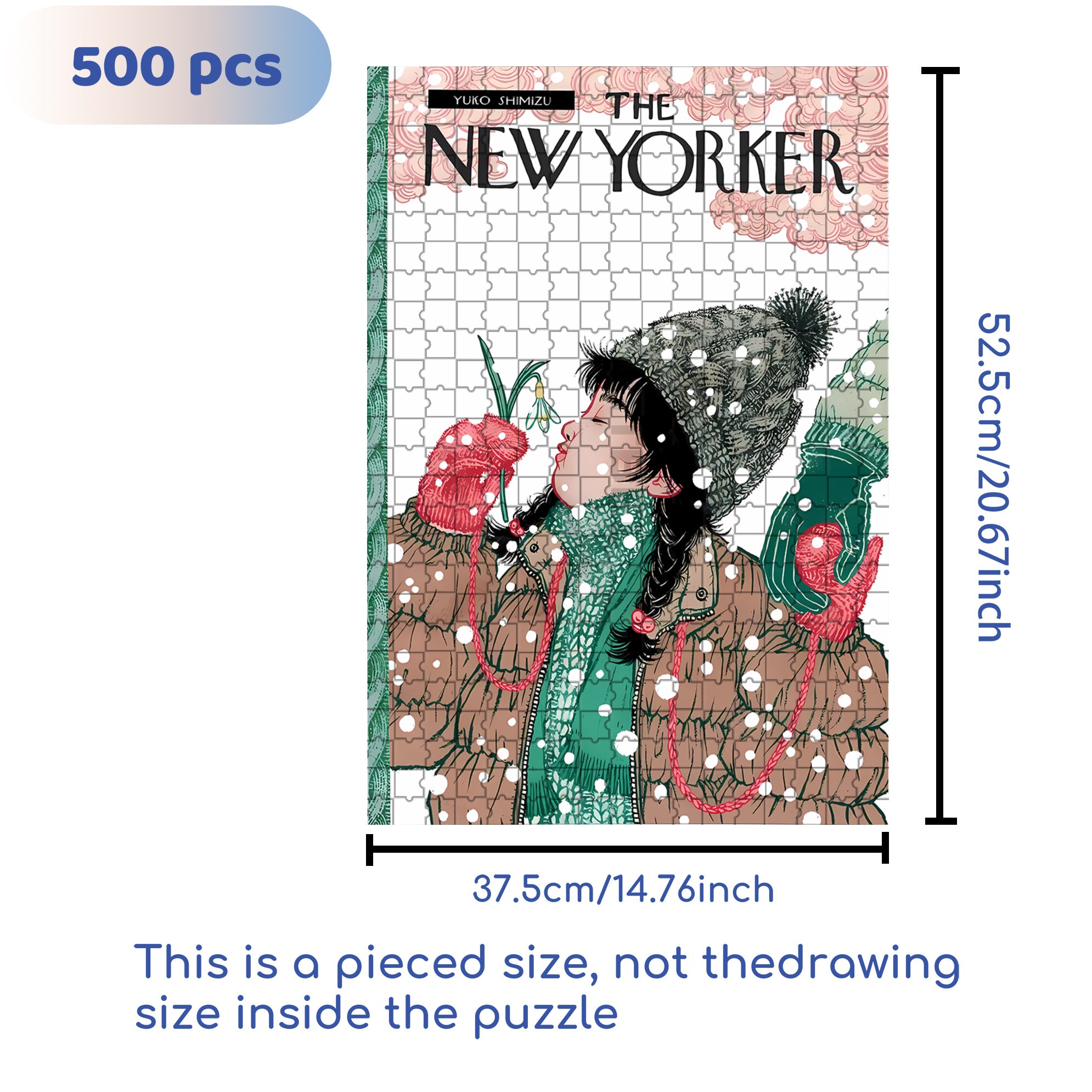 Smell The Flowers 500pcs/1000pcs Jigsaw Puzzle, Scratch-Resistant, Interactive Family Game & Brain-Boosting DIY Decor, Perfect for Halloween, Christmas & New Year Gifts, Family Puzzle Game