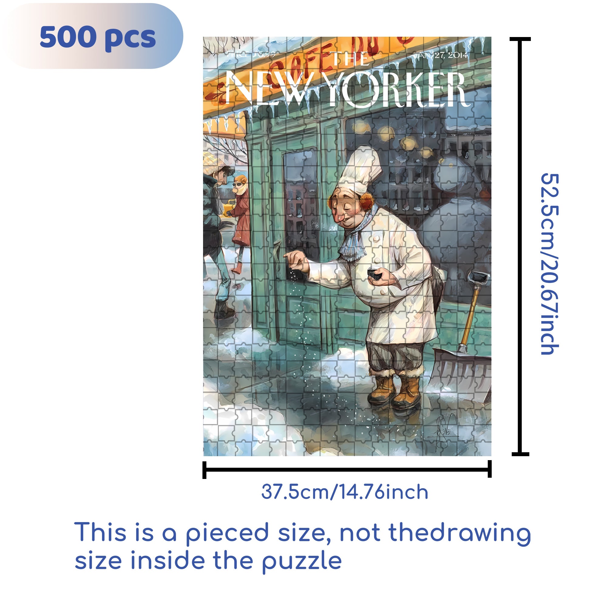Sprinkle Salt 500pcs/1000pcs Jigsaw Puzzle, Scratch-Resistant, Interactive Family Game & Brain-Boosting DIY Decor, Perfect for Halloween, Christmas & New Year Gifts, Family Puzzle Game
