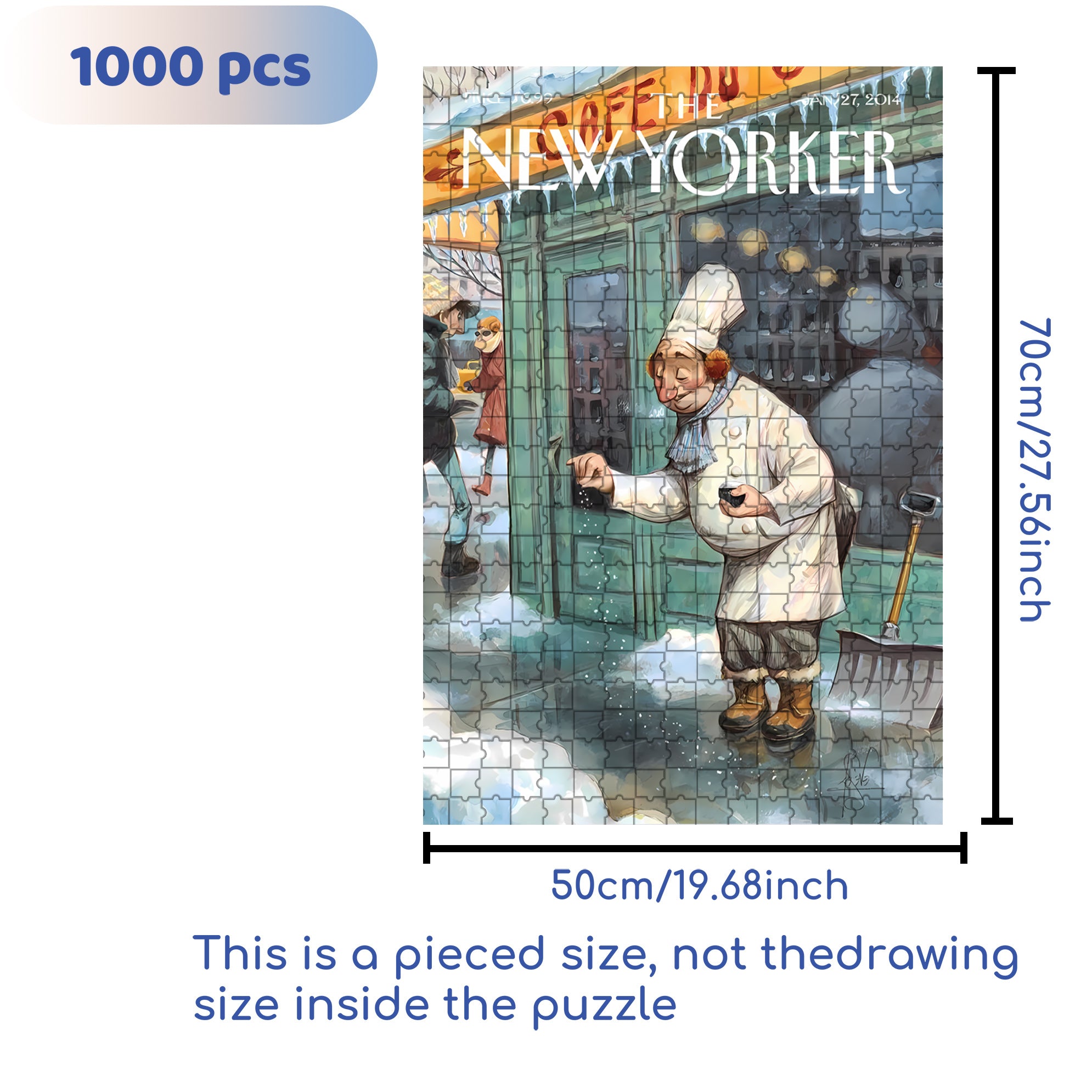Sprinkle Salt 500pcs/1000pcs Jigsaw Puzzle, Scratch-Resistant, Interactive Family Game & Brain-Boosting DIY Decor, Perfect for Halloween, Christmas & New Year Gifts, Family Puzzle Game