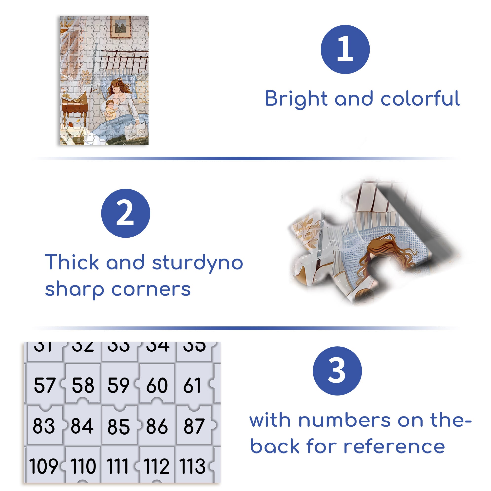 Sweet Dreams 500pcs/1000pcs Jigsaw Puzzle, Scratch-Resistant, Interactive Family Game & Brain-Boosting DIY Decor, Perfect for Halloween, Christmas & New Year Gifts, Family Puzzle Game