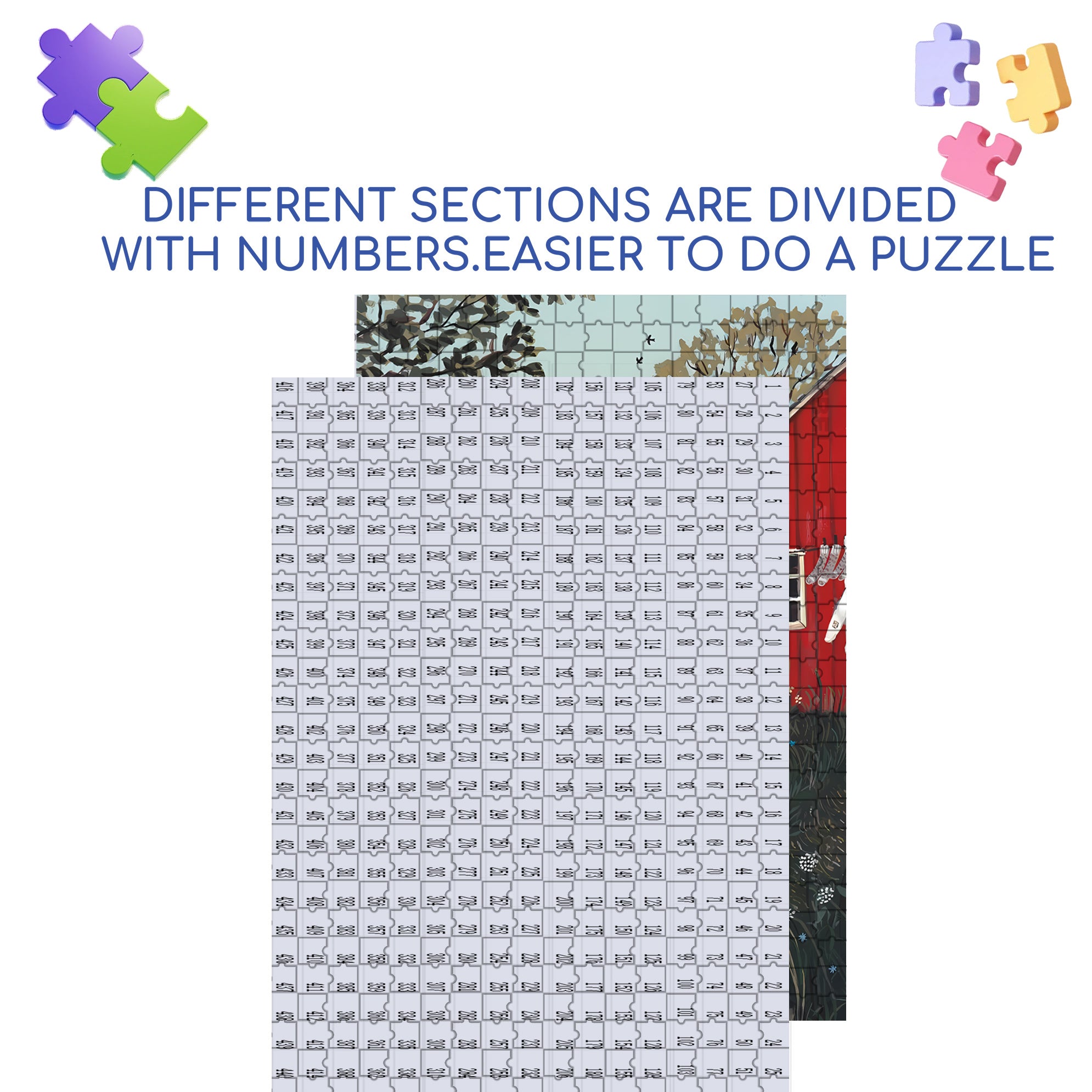 Tea in the Garden 500pcs/1000pcs Jigsaw Puzzle, Scratch-Resistant, Interactive Family Game & Brain-Boosting DIY Decor, Perfect for Halloween, Christmas & New Year Gifts, Family Puzzle Game