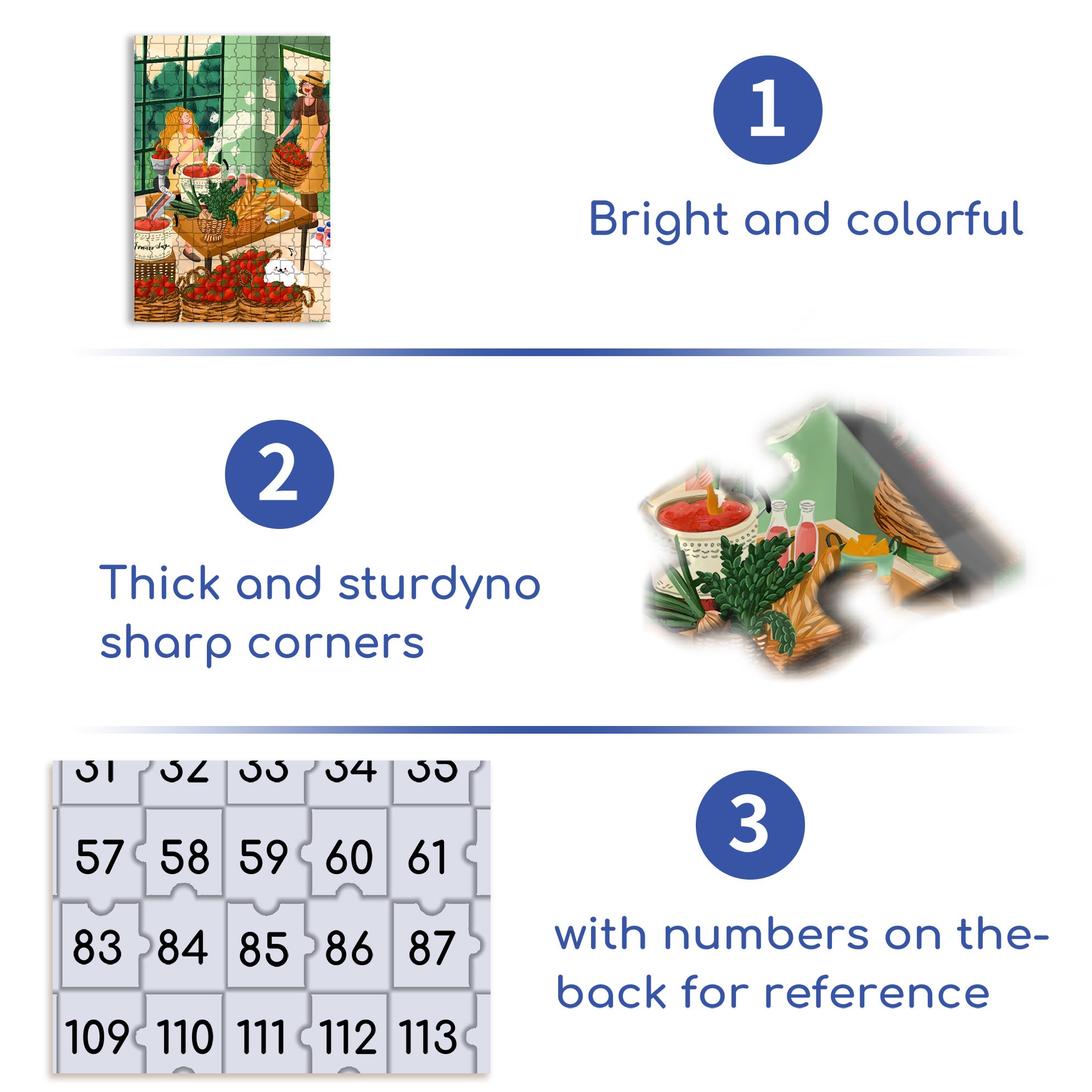 A Bumper Tomato Harvest 500pcs/1000pcs Jigsaw Puzzle, Scratch-Resistant, Interactive Family Game & Brain-Boosting DIY Decor, Perfect for Halloween, Christmas & New Year Gifts, Family Puzzle Game