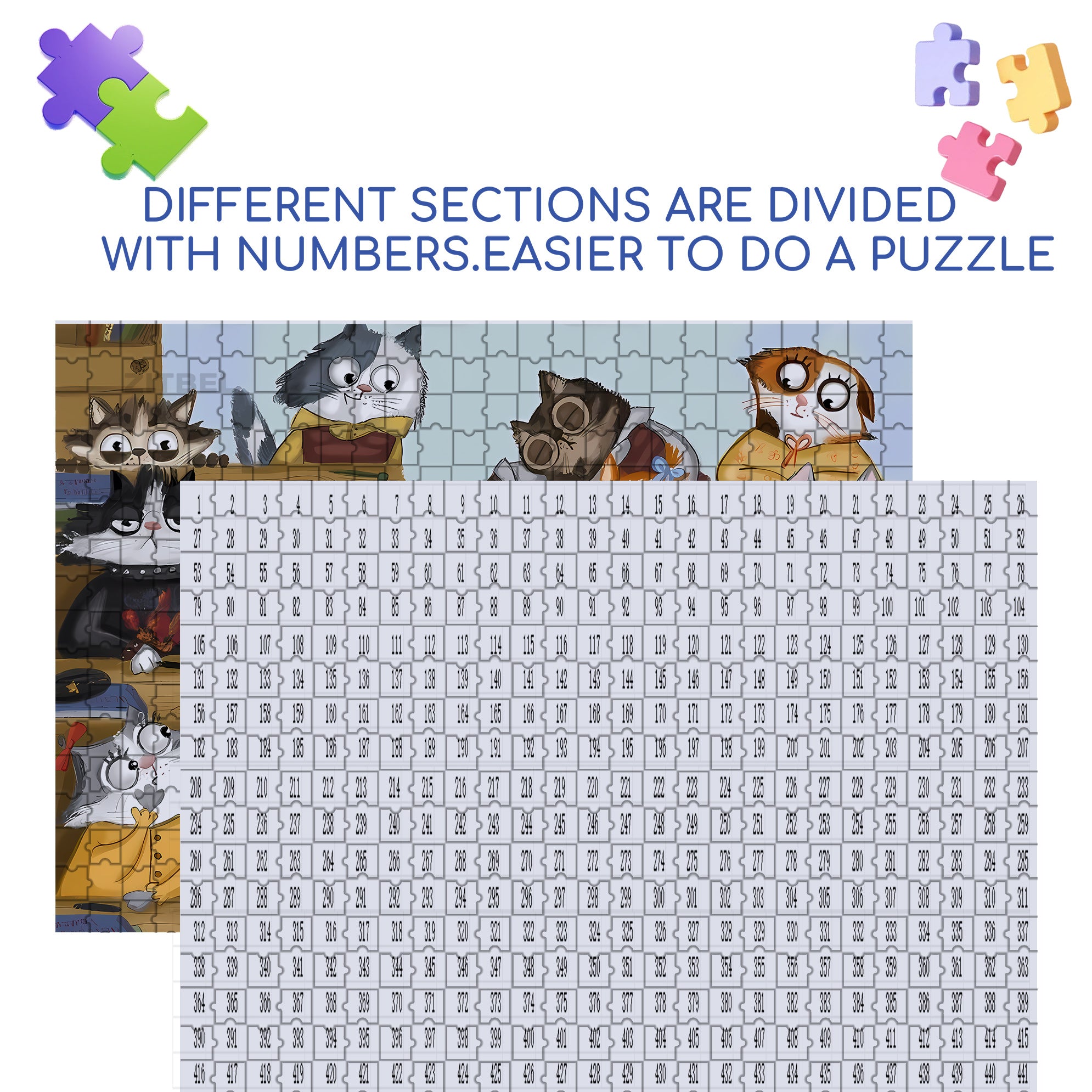Answer The Questions 500pcs/1000pcs Jigsaw Puzzle, Scratch-Resistant, Interactive Family Game & Brain-Boosting DIY Decor, Perfect for Halloween, Christmas & New Year Gifts, Family Puzzle Game